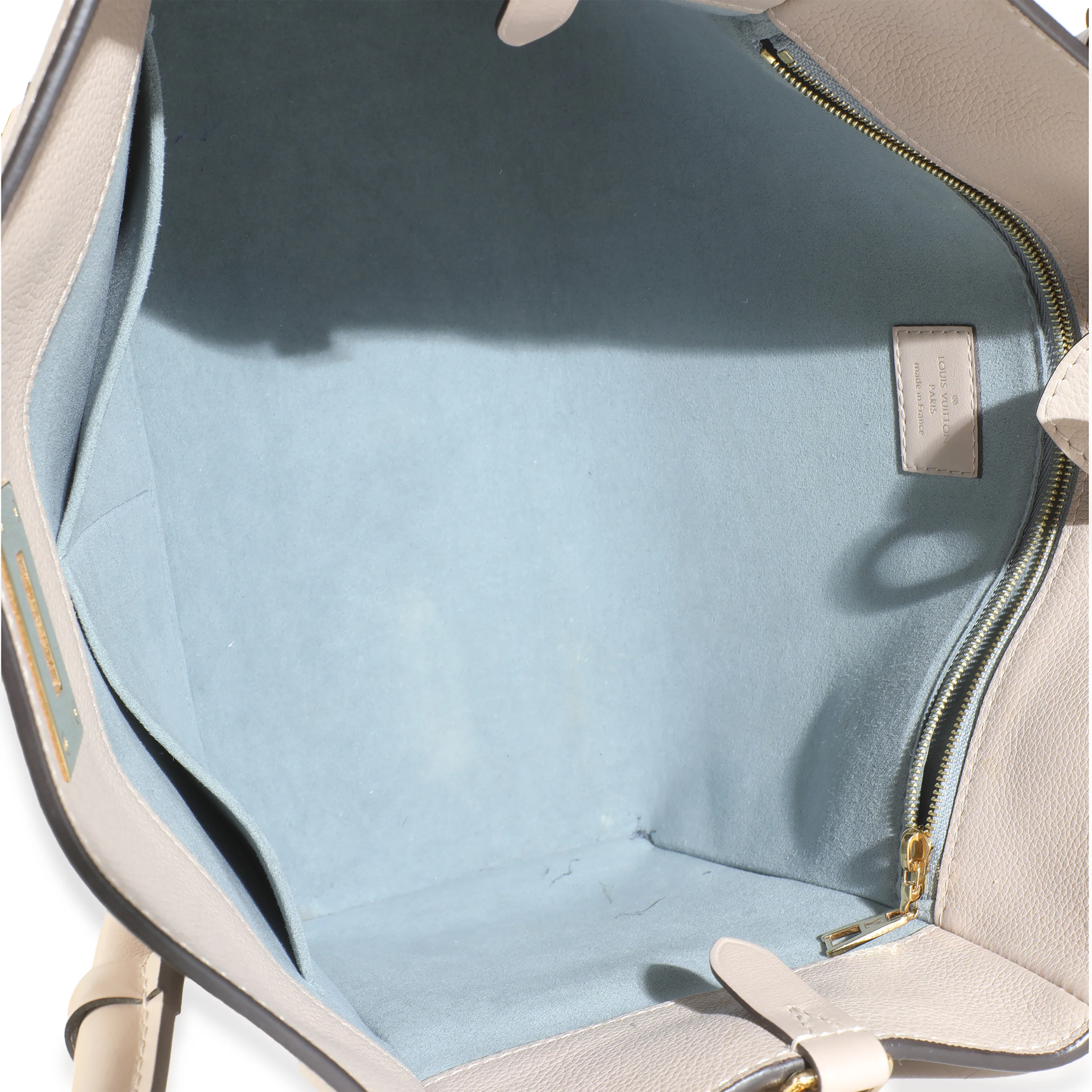 Greige Calfskin Monogram On My Side MM - Image 7