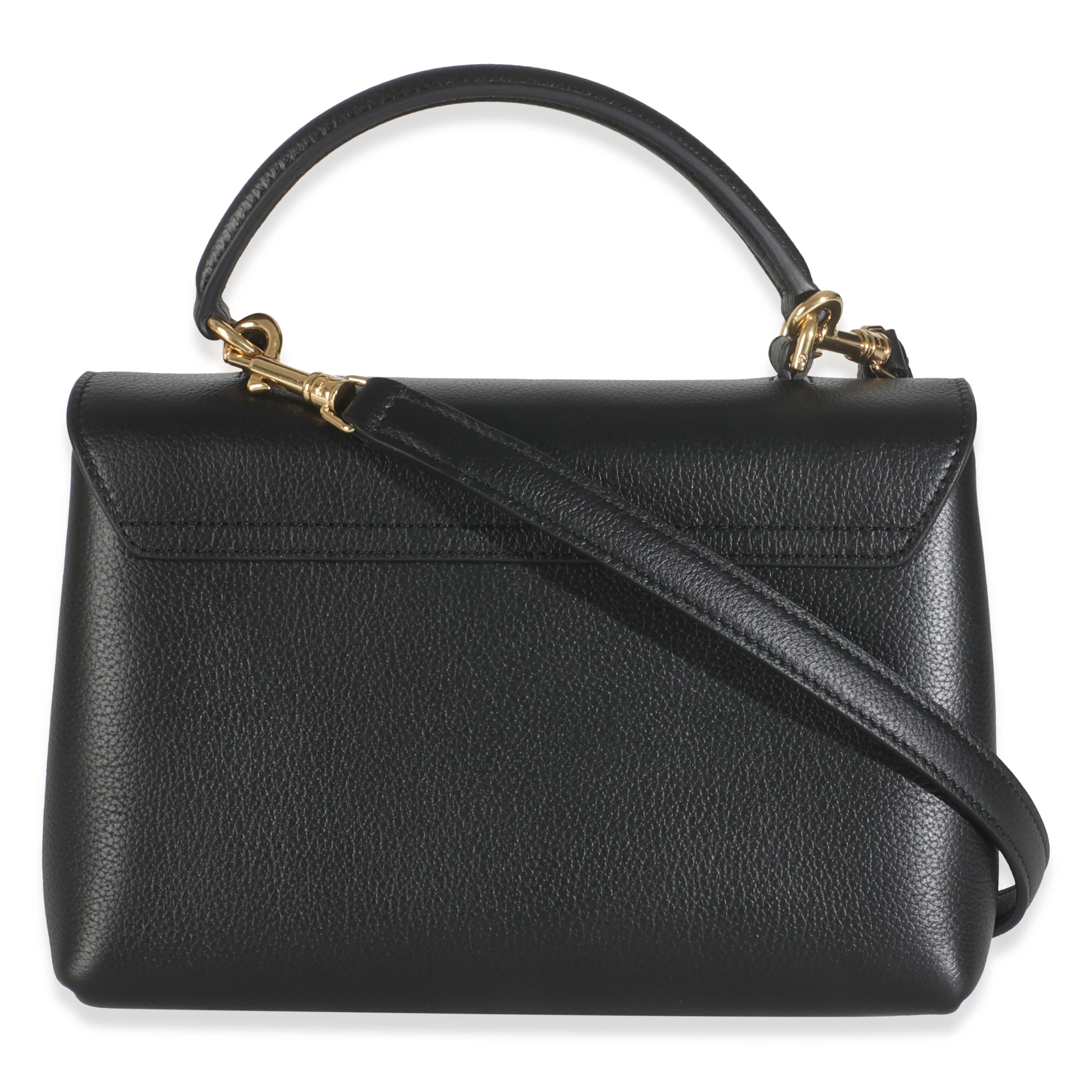 Black Supple Calfskin Teen Nino Top Handle Bag - Image 4