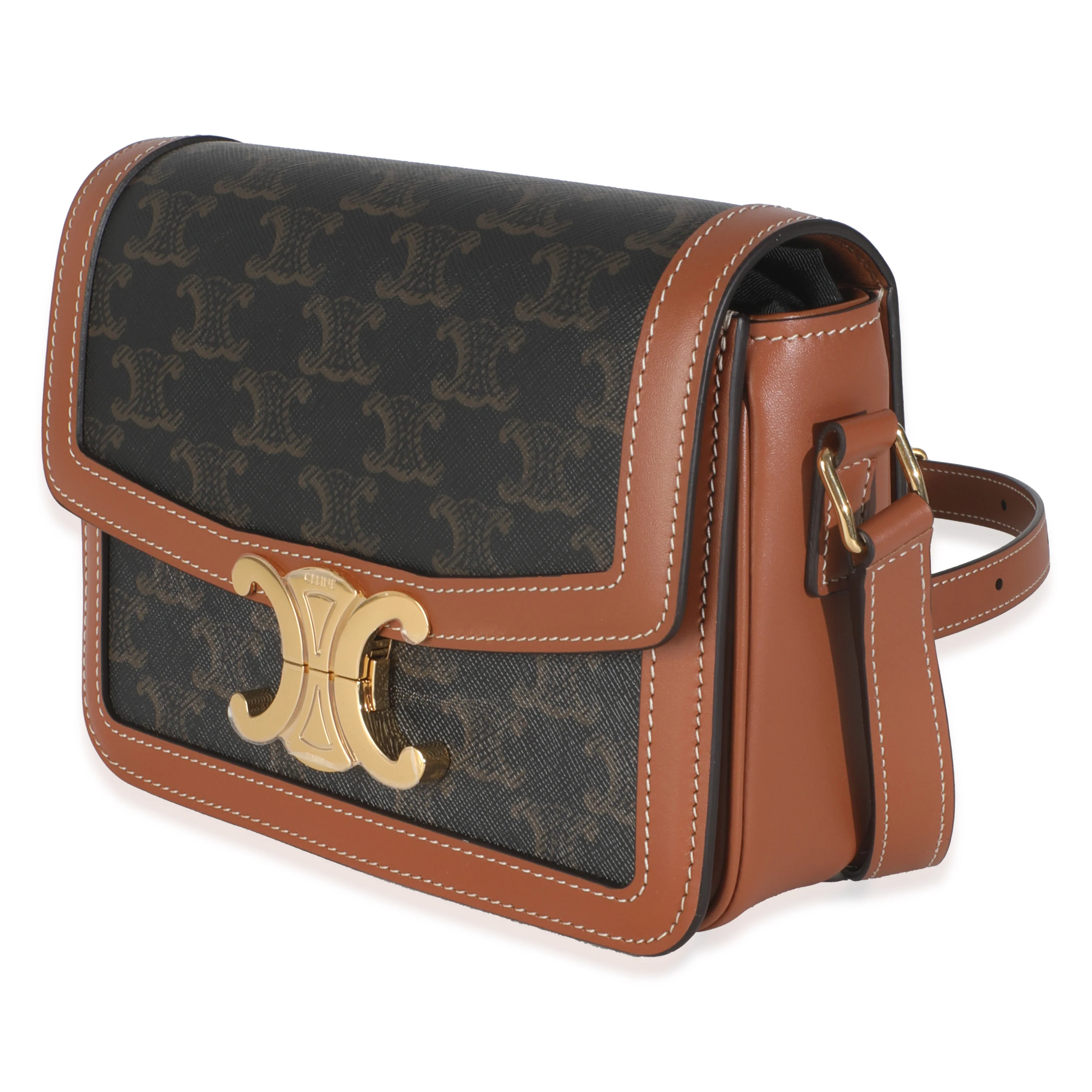 Tan Calfskin Triomphe Canvas Teen Triomphe - Image 2