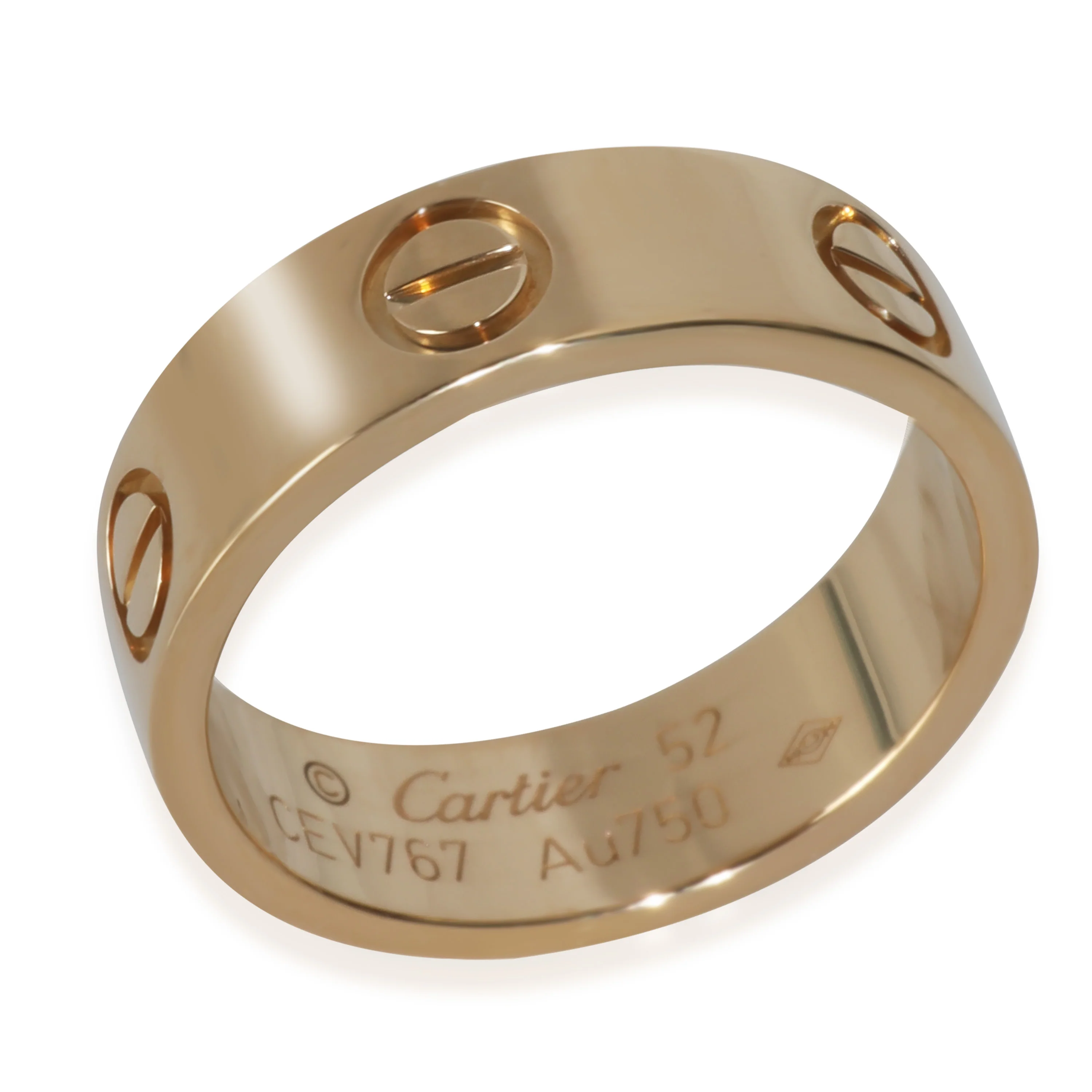 Yellow Gold  Love Ring - Image 2