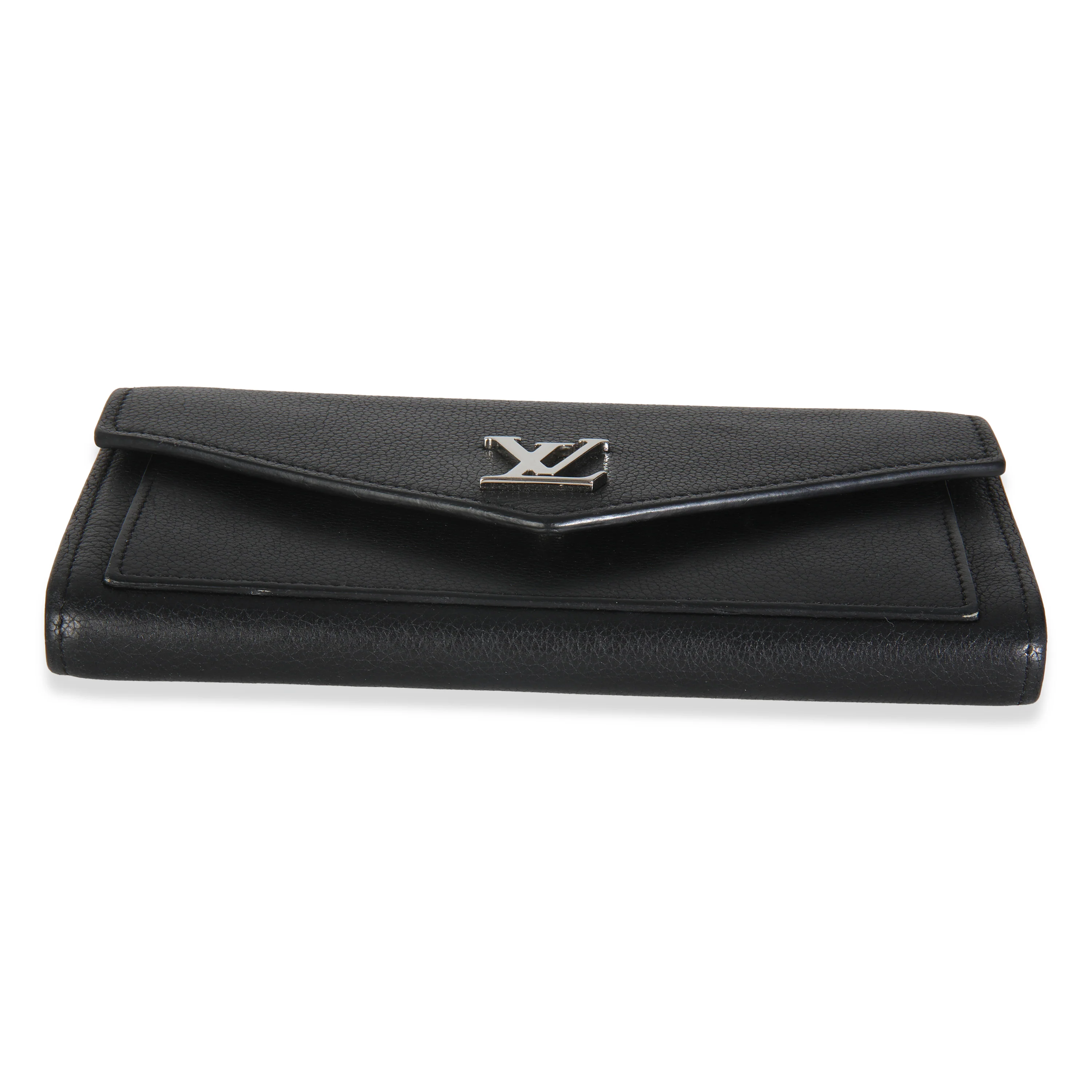 Black Soft Calfskin Mylockme Wallet - Image 5