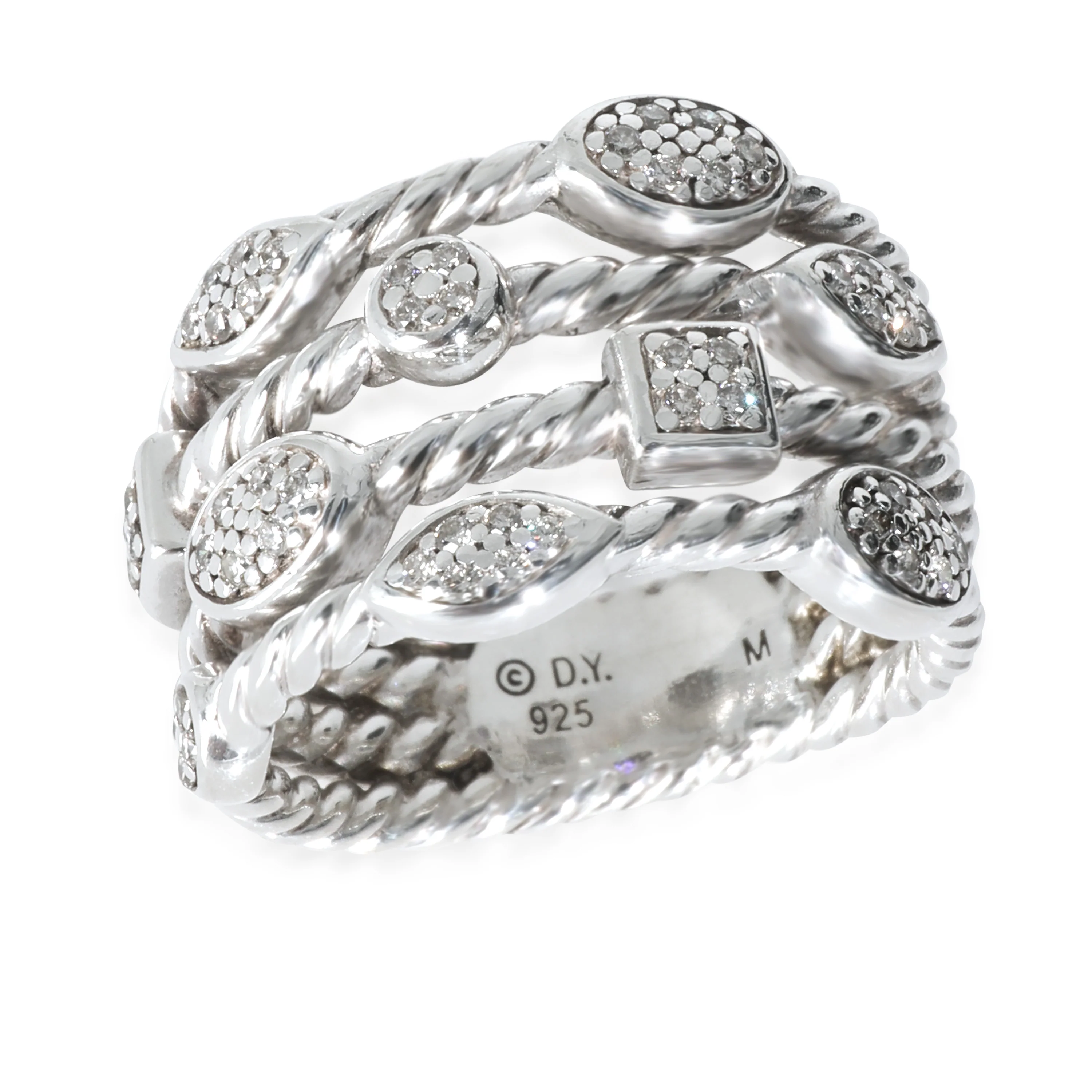 Sterling Silver Diamond Confetti Ring - Image 3