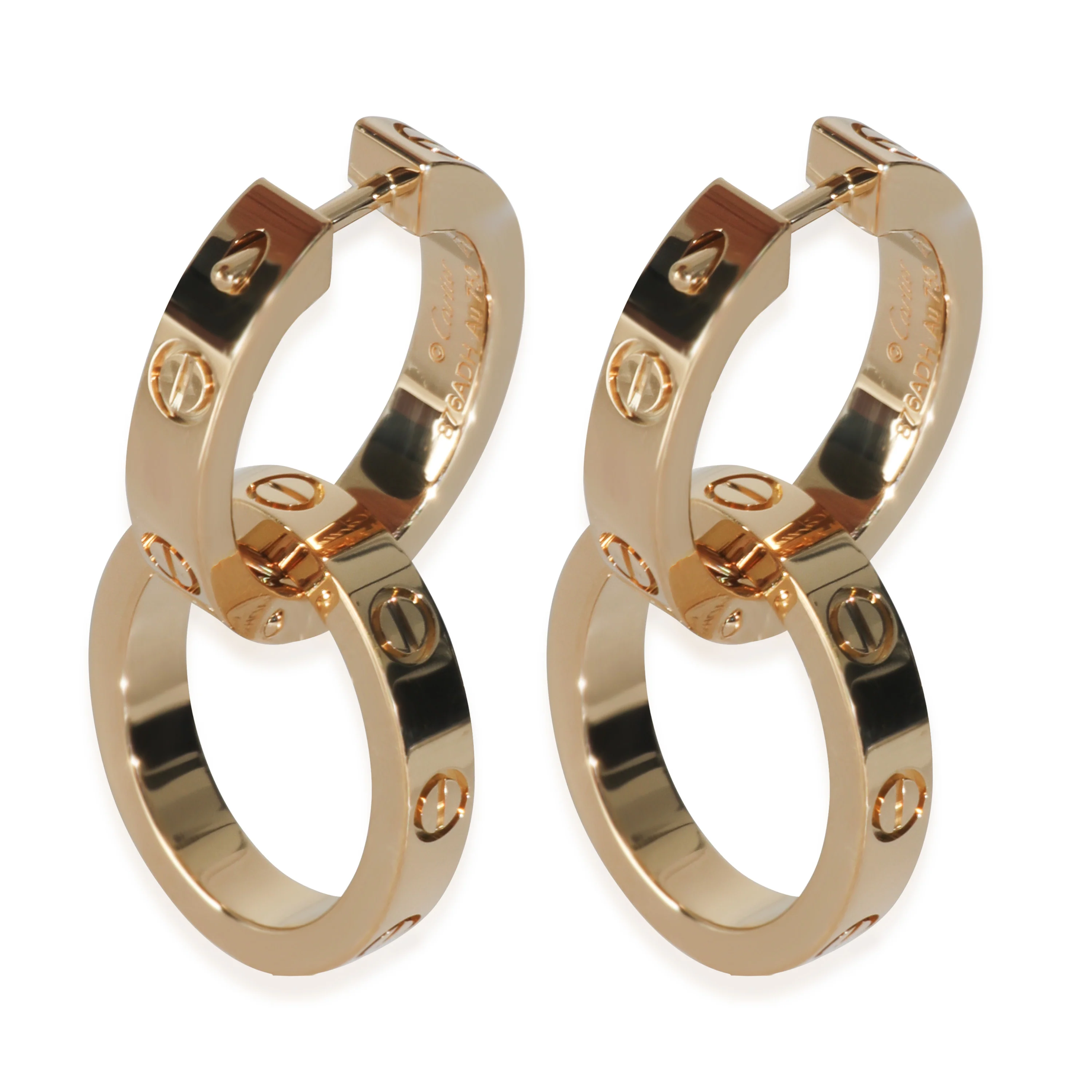 Yellow Gold Multiwear Love Earrings - Image 3