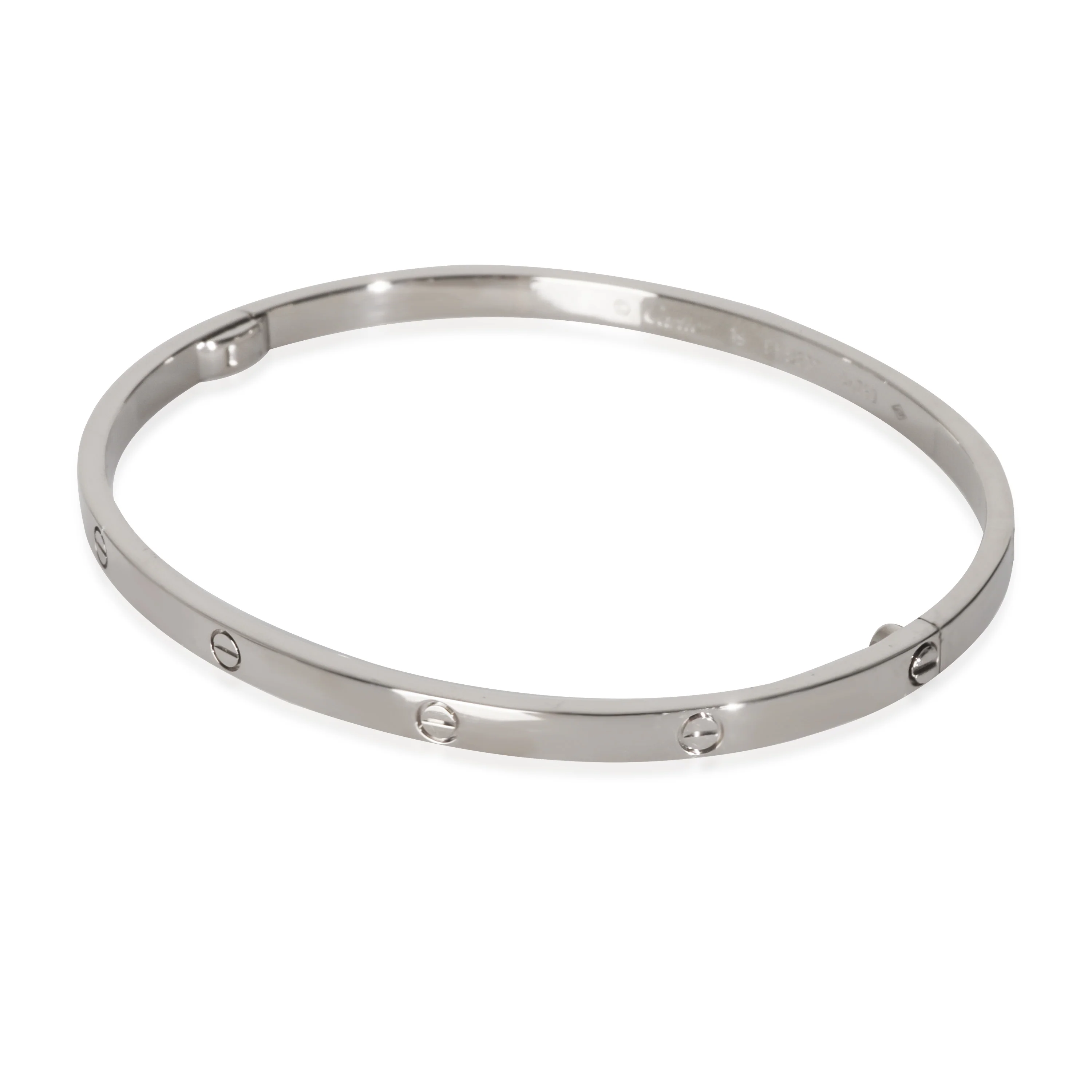 White Gold  Small Model Love Bracelet - Image 2
