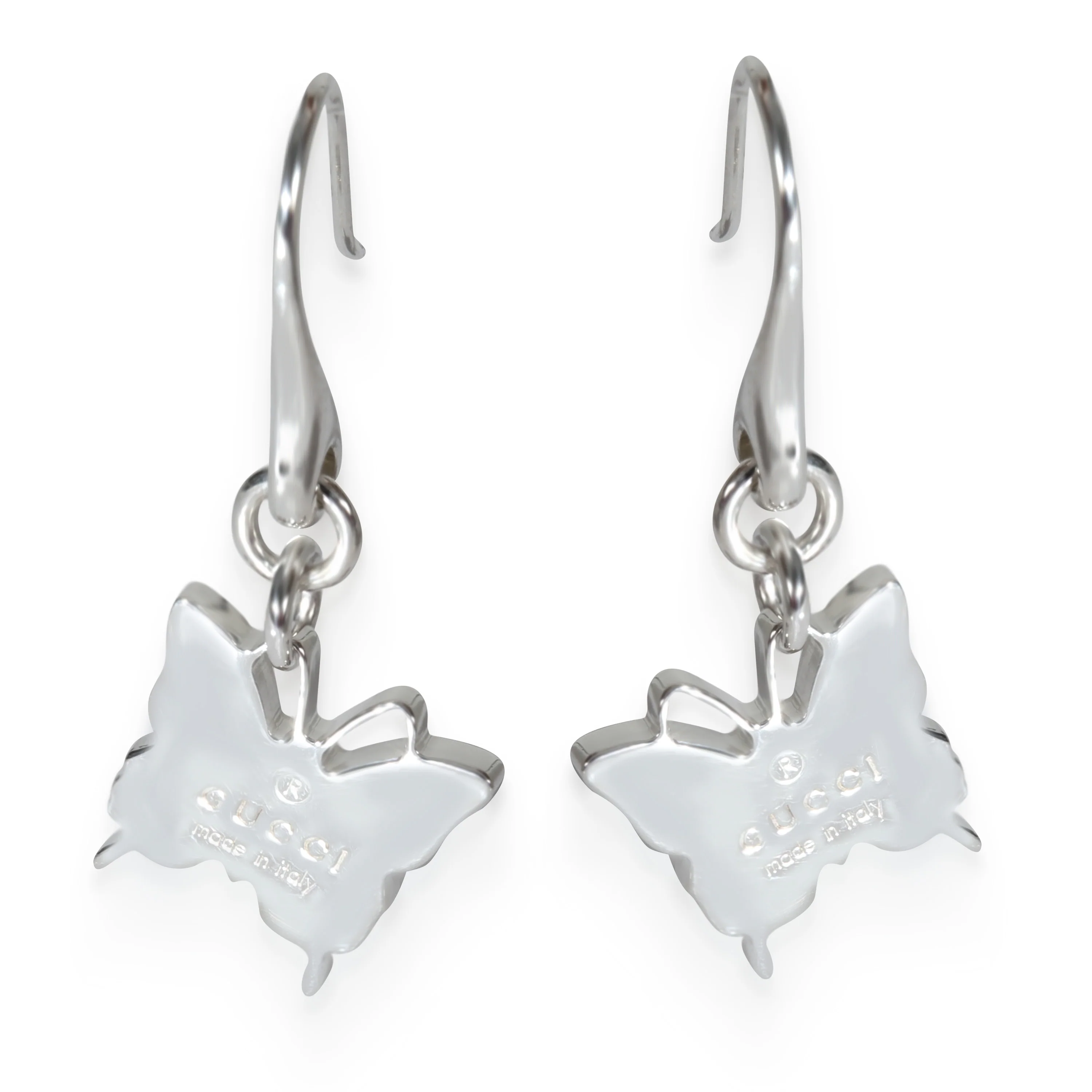 Sterling Silver  Trademark Butterfly Earrings