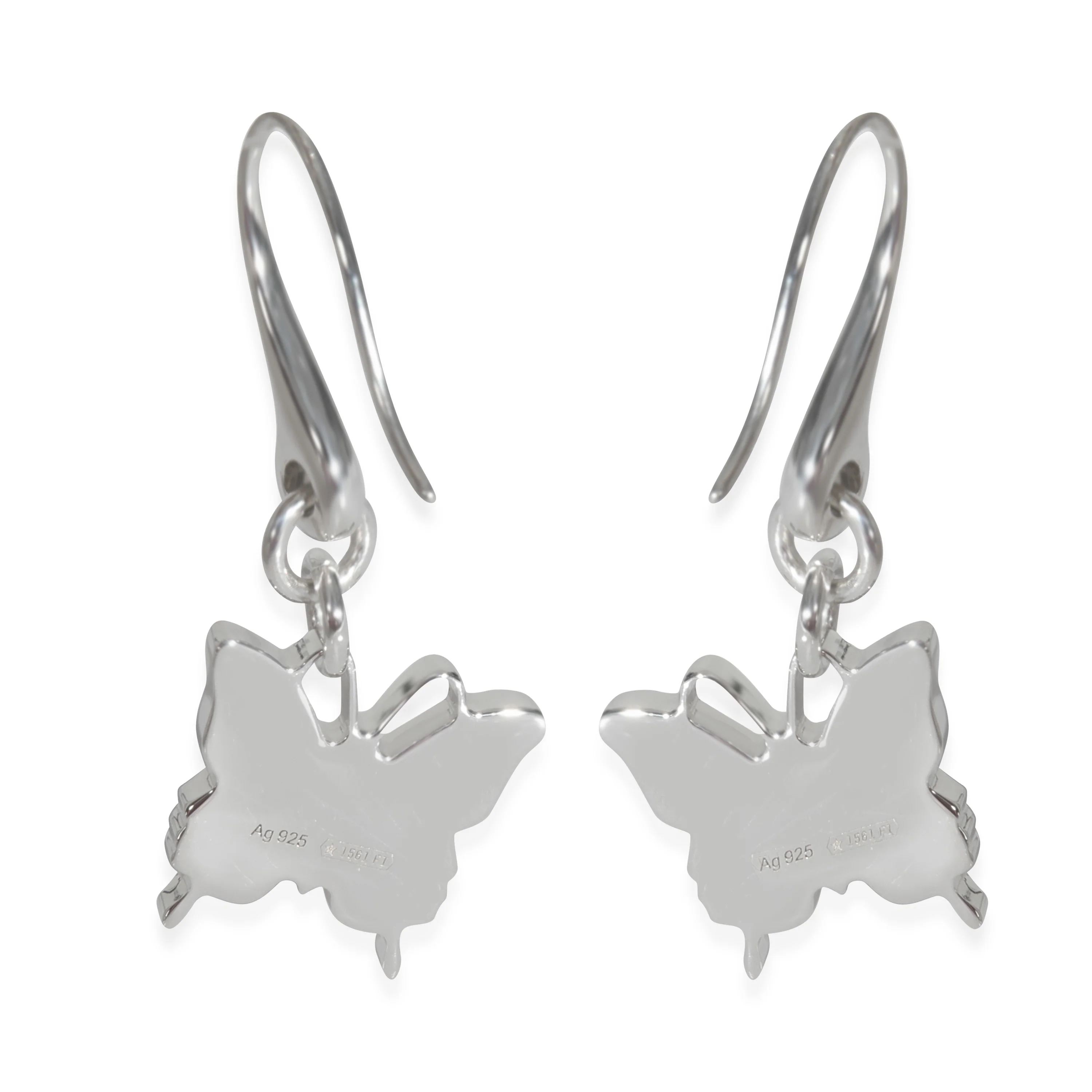 Sterling Silver Trademark Butterfly Earrings - Image 3