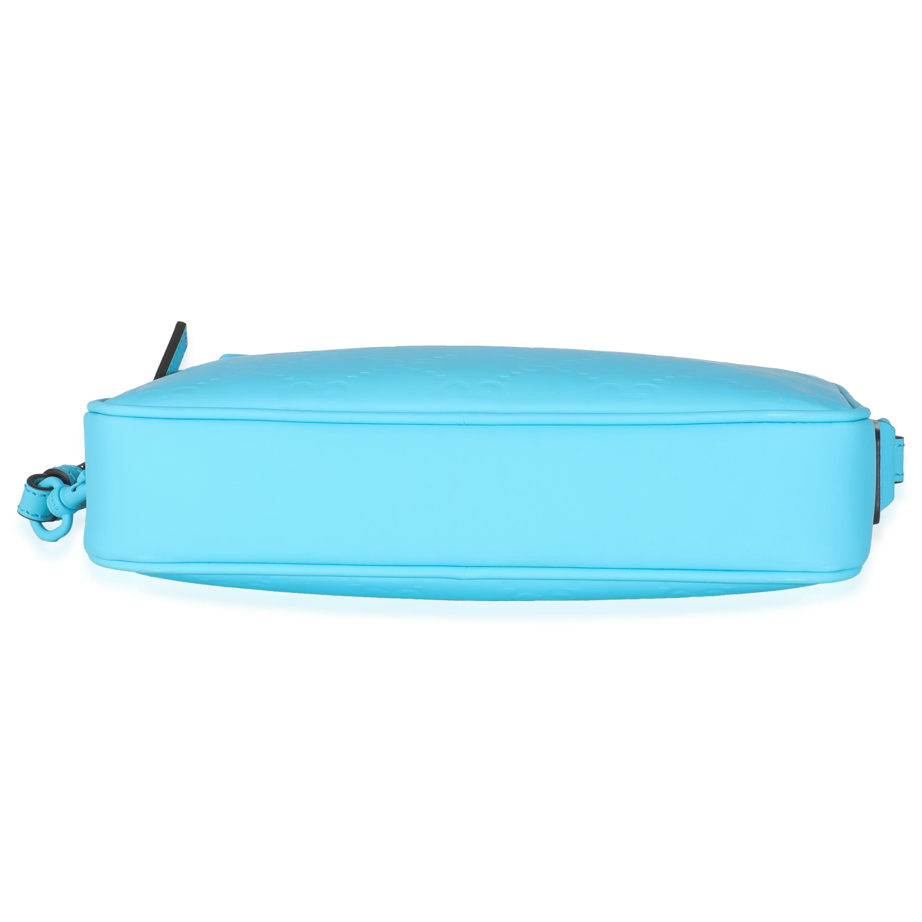 Bright Blue Rubber Effect Monogram GG Crossbody Bag - Image 4