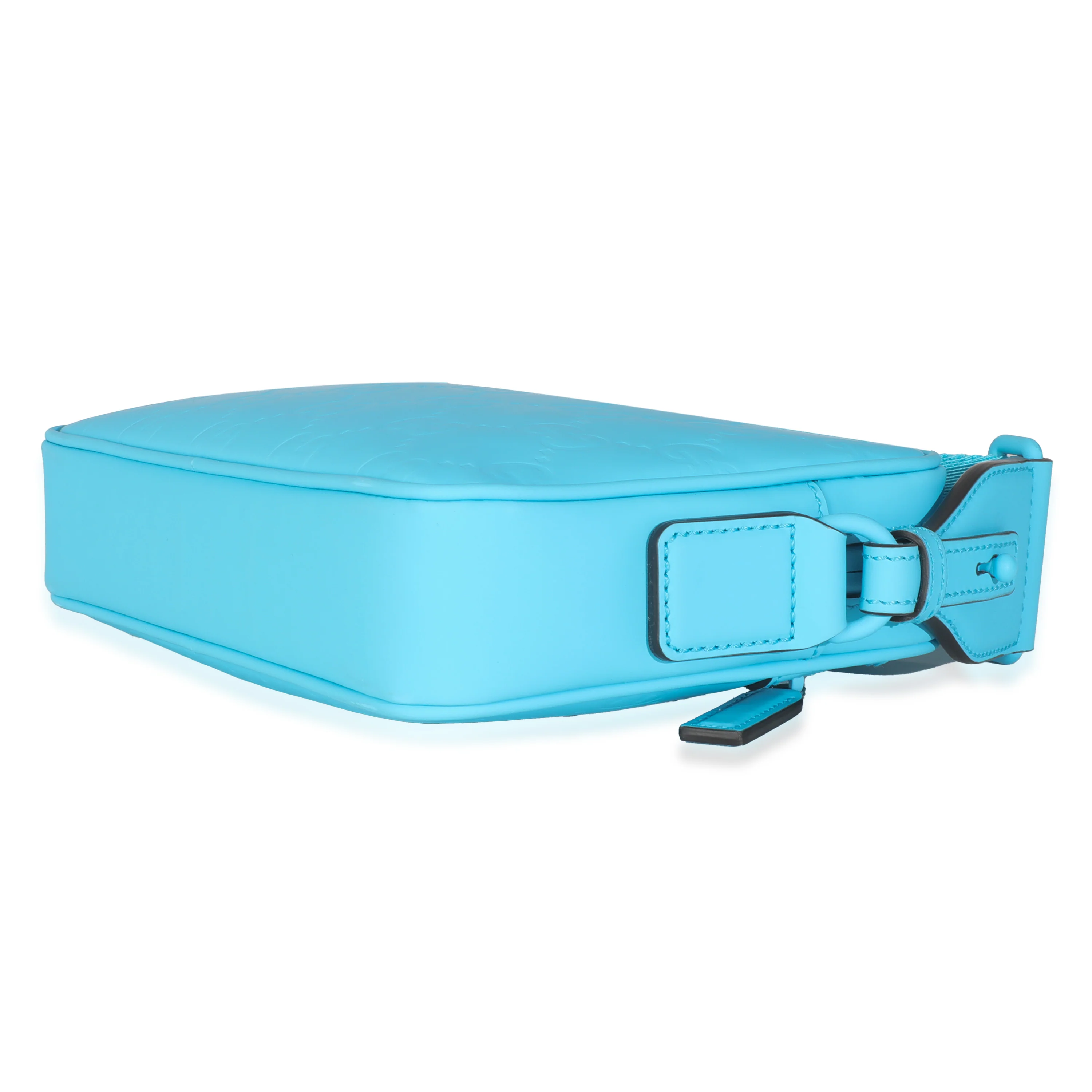 Bright Blue Rubber Effect Monogram GG Crossbody Bag - Image 5