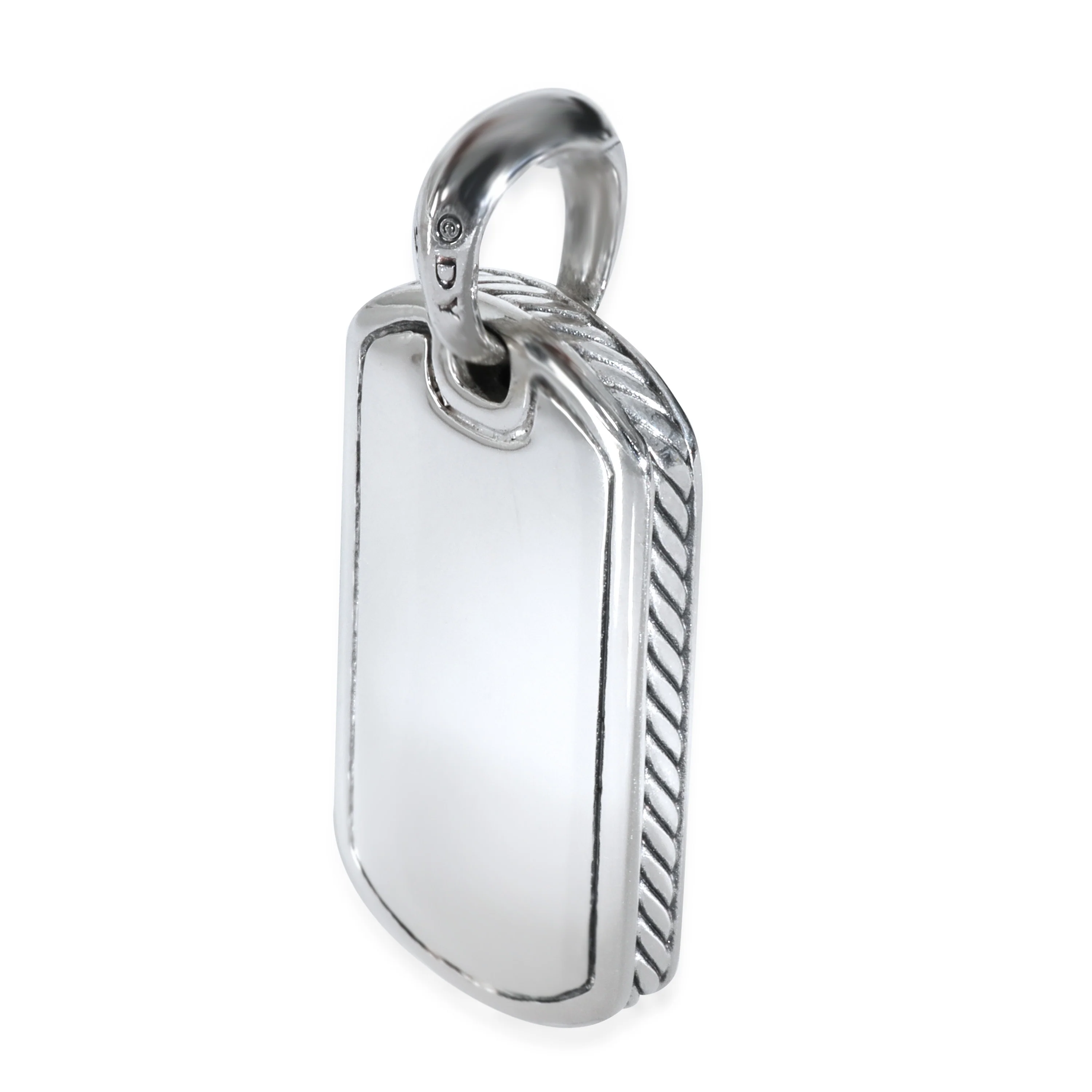 Sterling Silver Dog Tag Pendant - Image 2