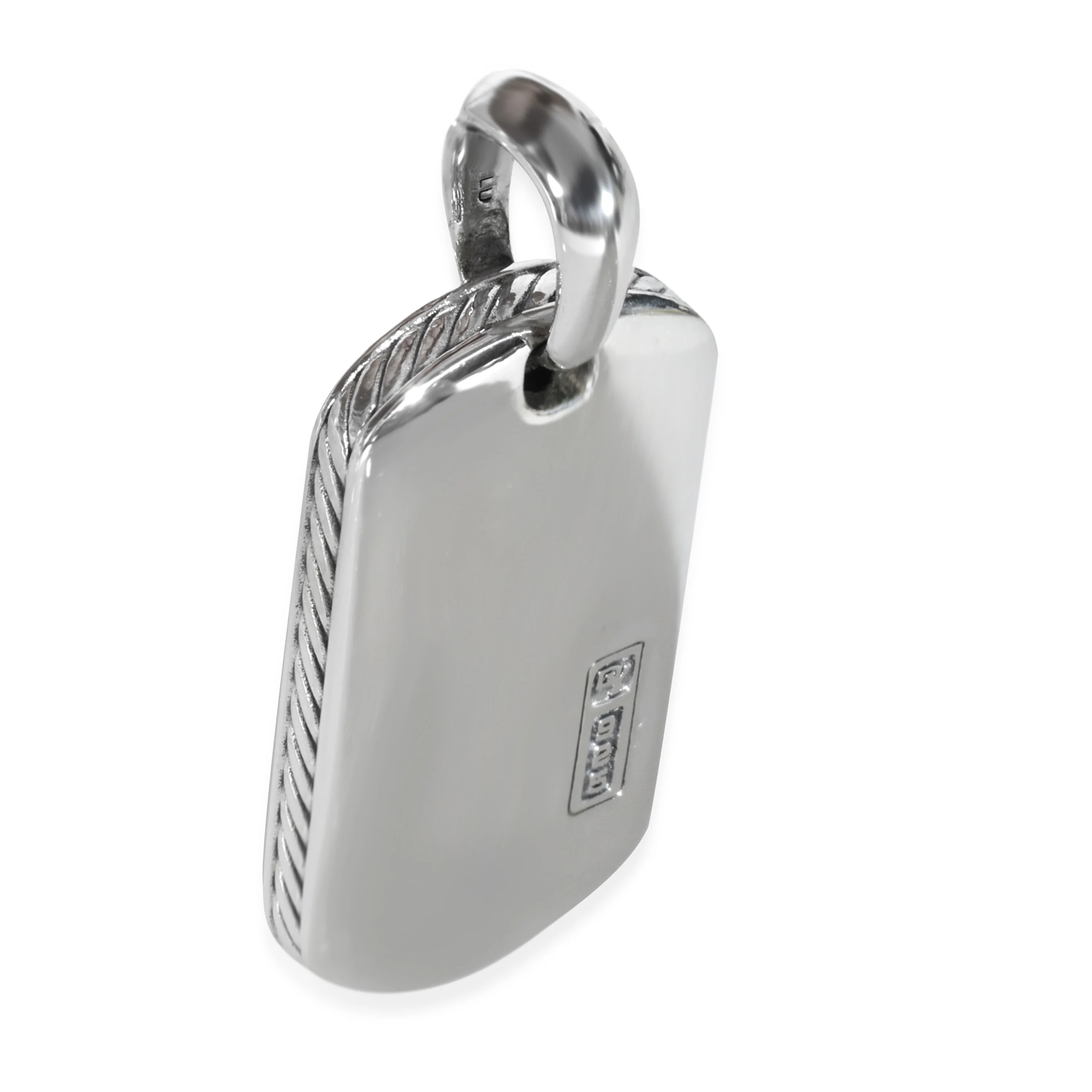 Sterling Silver Dog Tag Pendant - Image 3