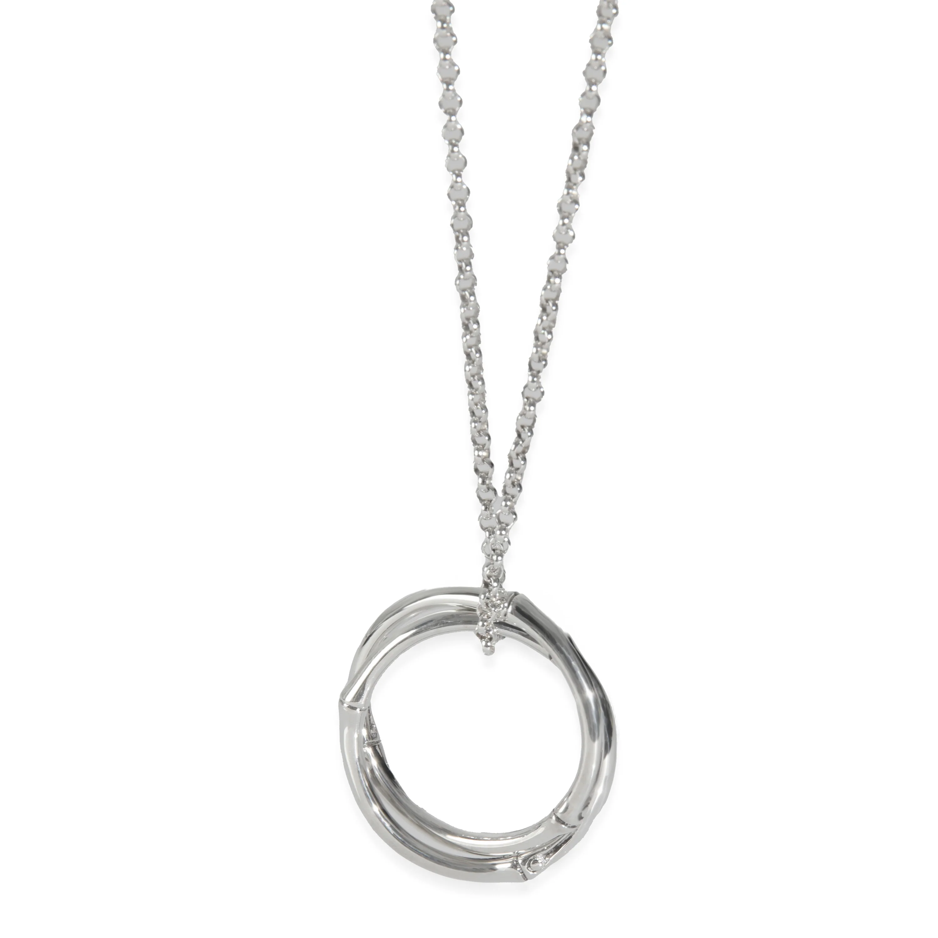 Sterling Silver Bamboo Interlocking Pendant