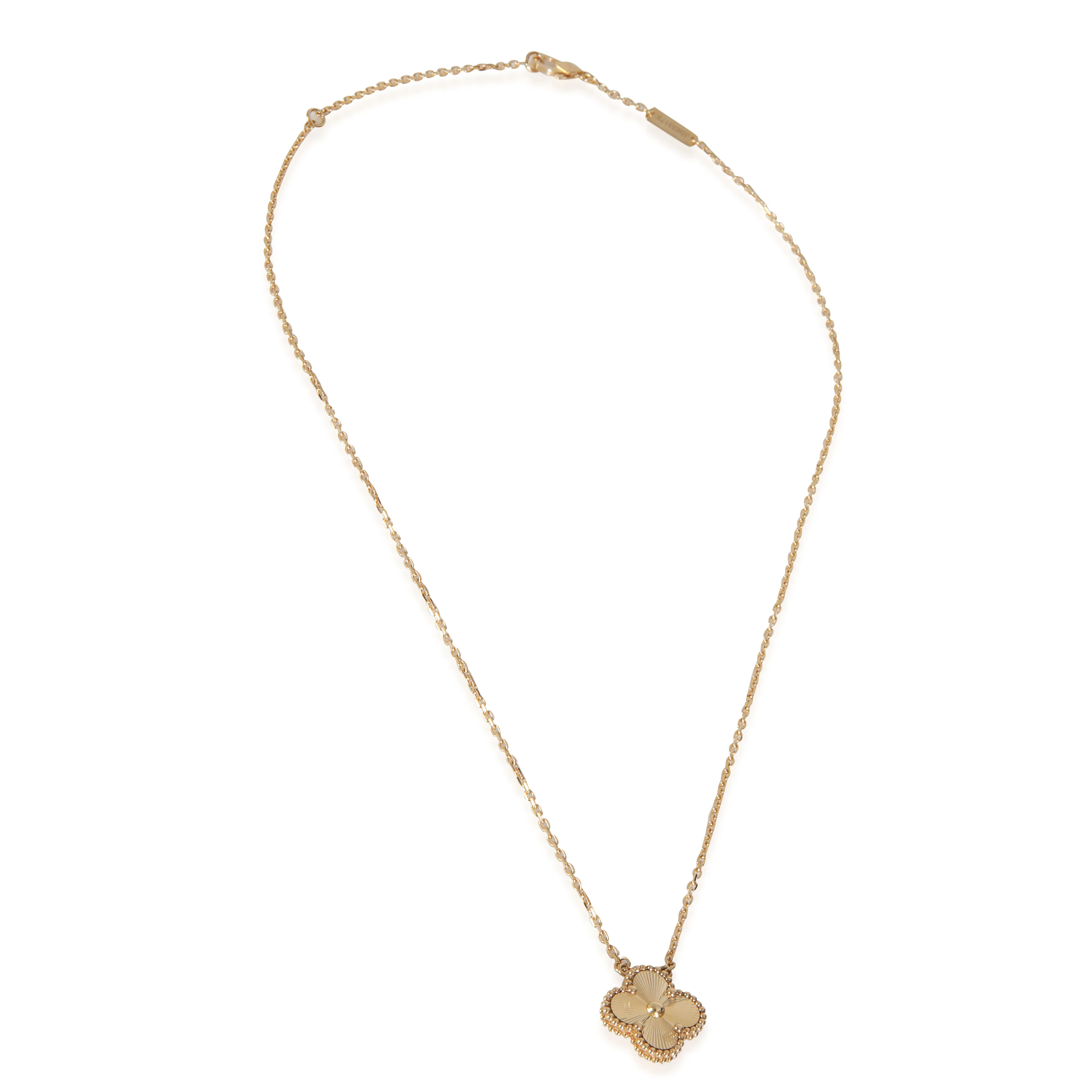 Yellow Gold Vintage Alhambra Pendant - Image 2