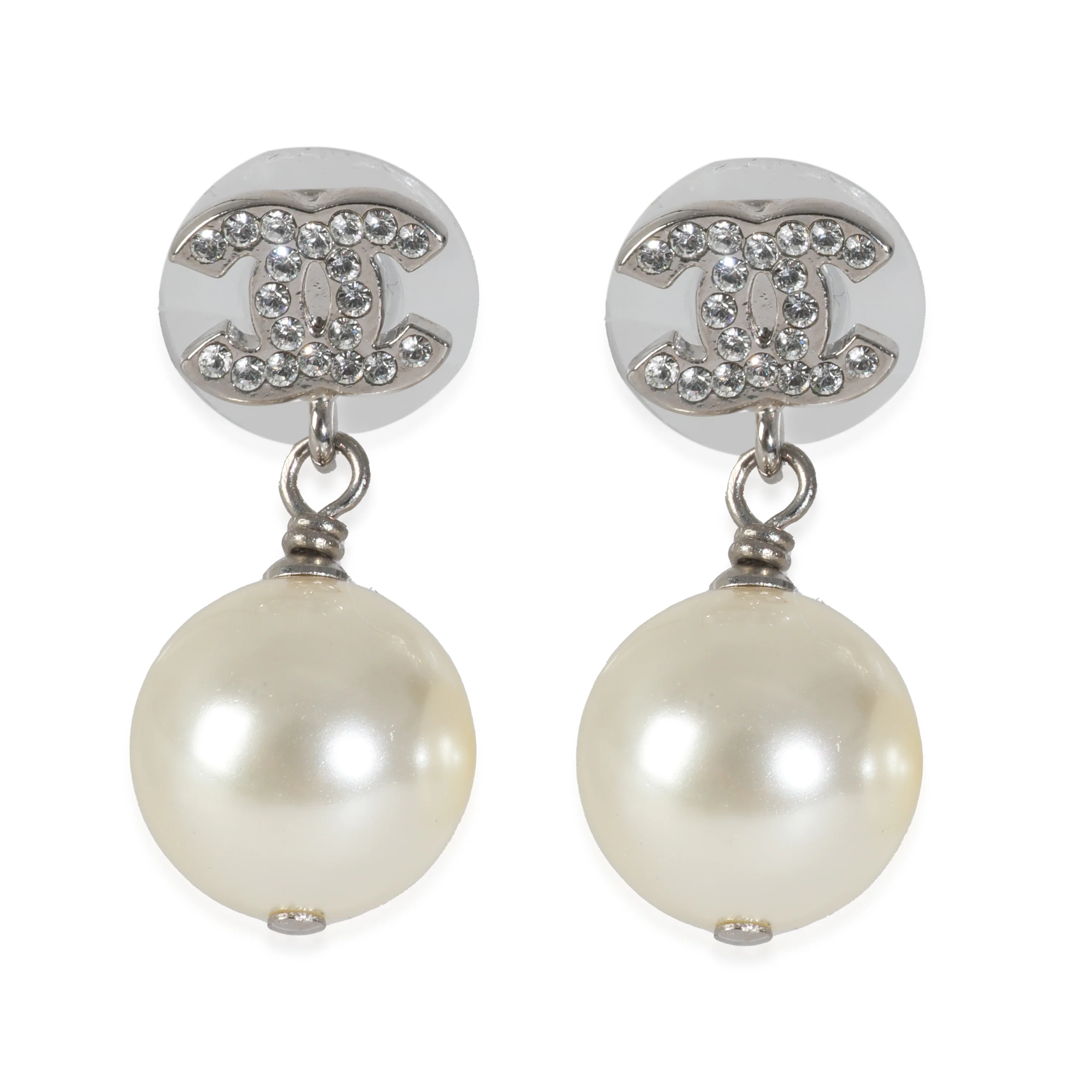 2020 Faux Pearl & Strass CC Earrings