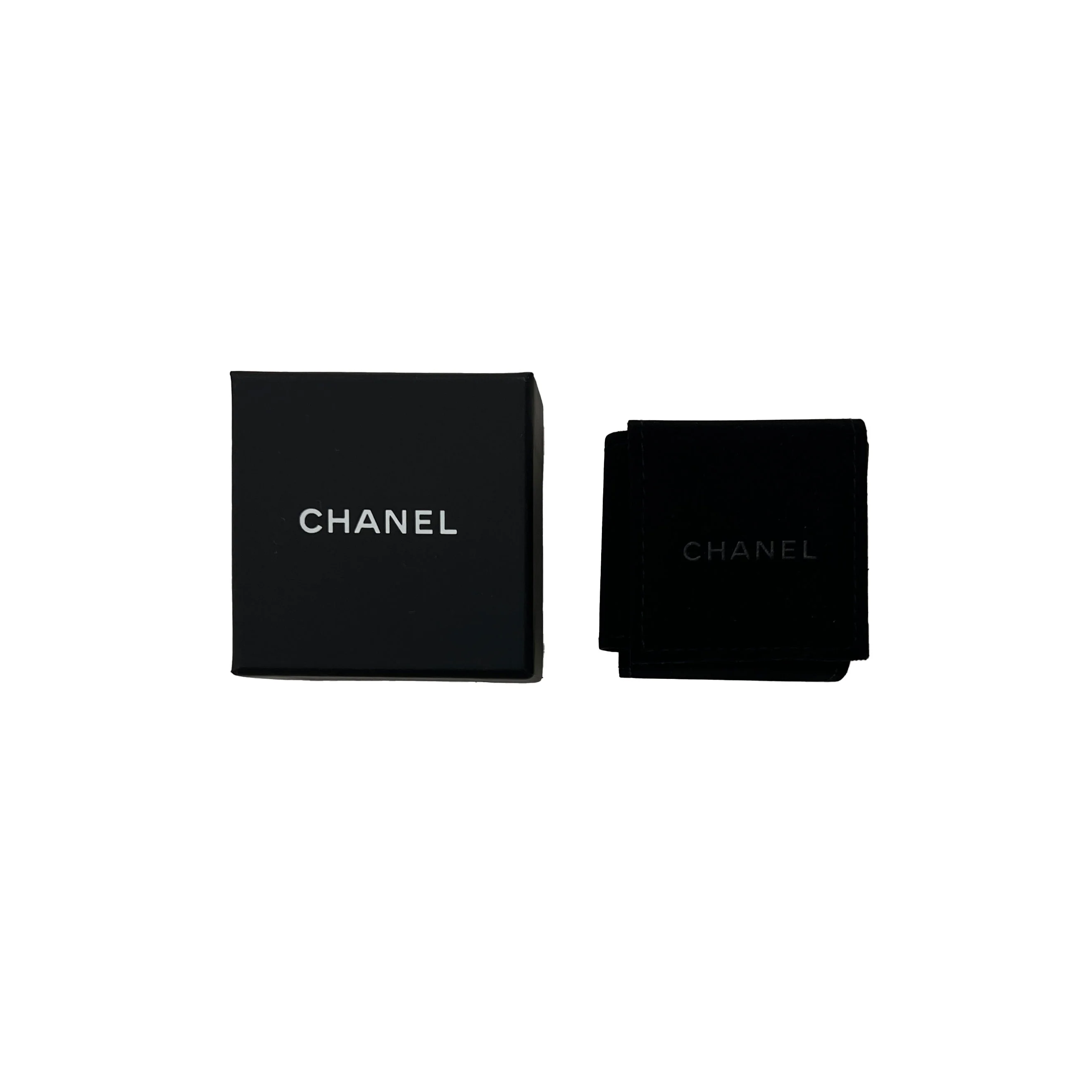 2020 Faux Pearl & Strass CC Earrings - Image 4