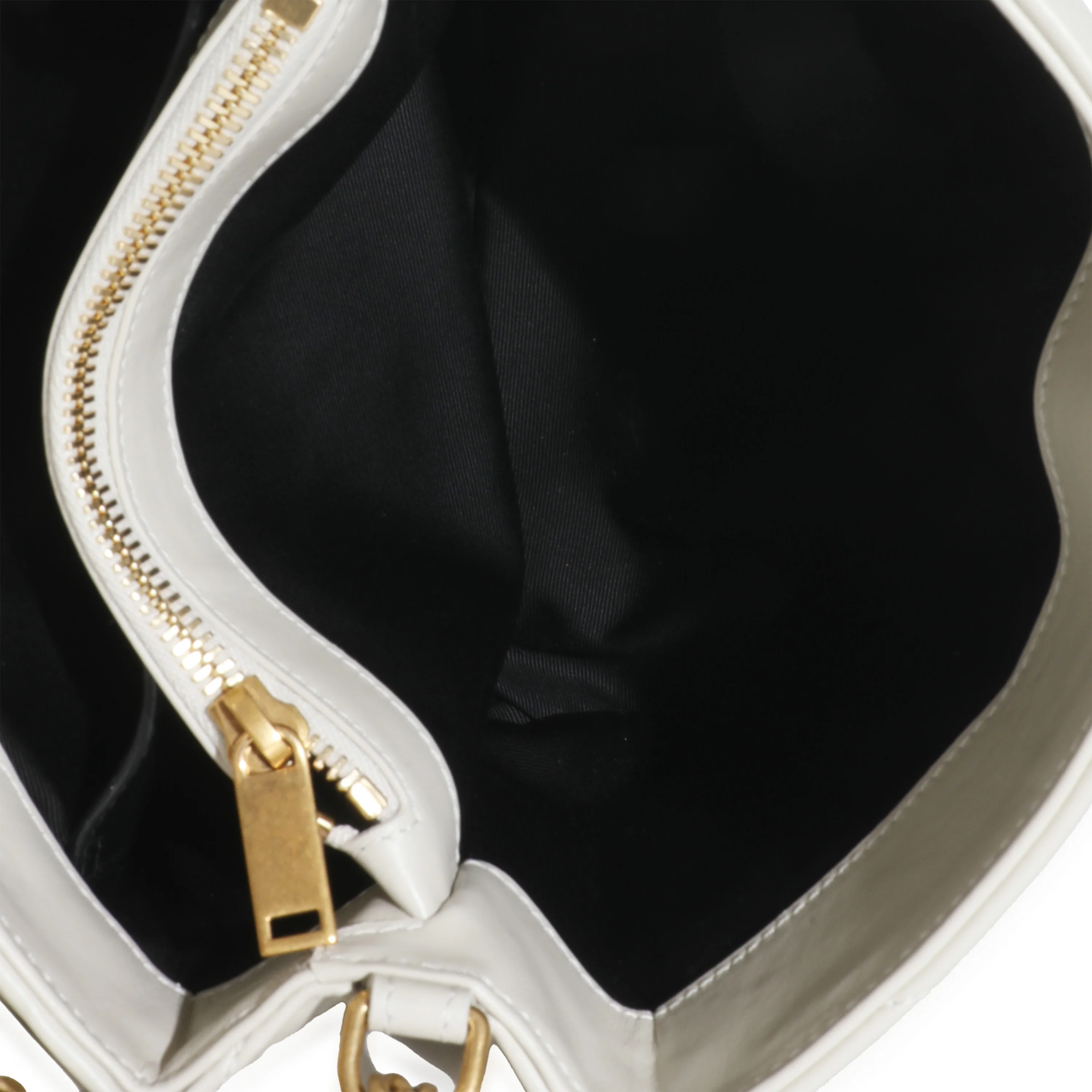 Crema Soft Calfskin Y Quilted Small Loulou Chain Satchel - Image 9