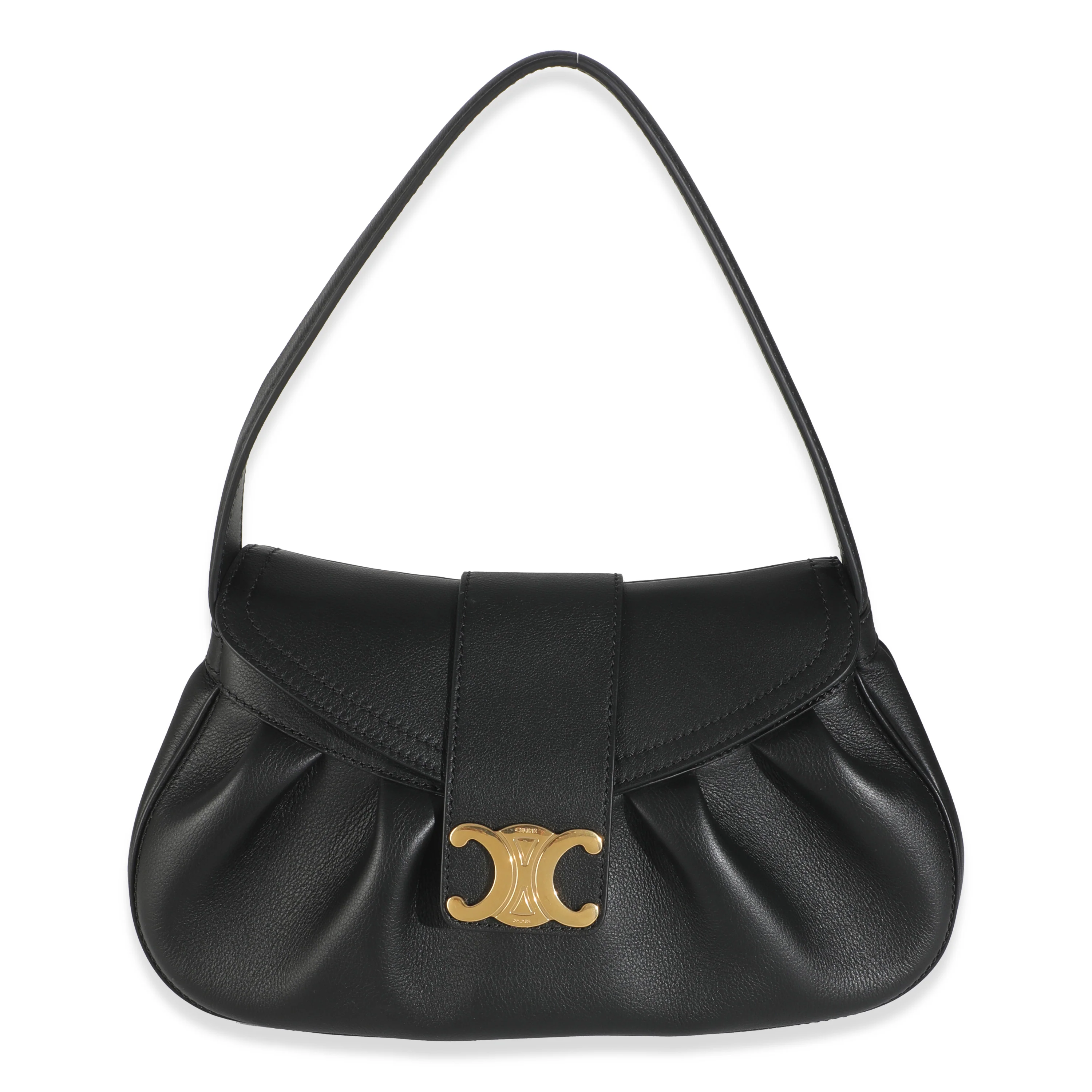 Black Supple Calfskin Medium Polly Bag - Image 2
