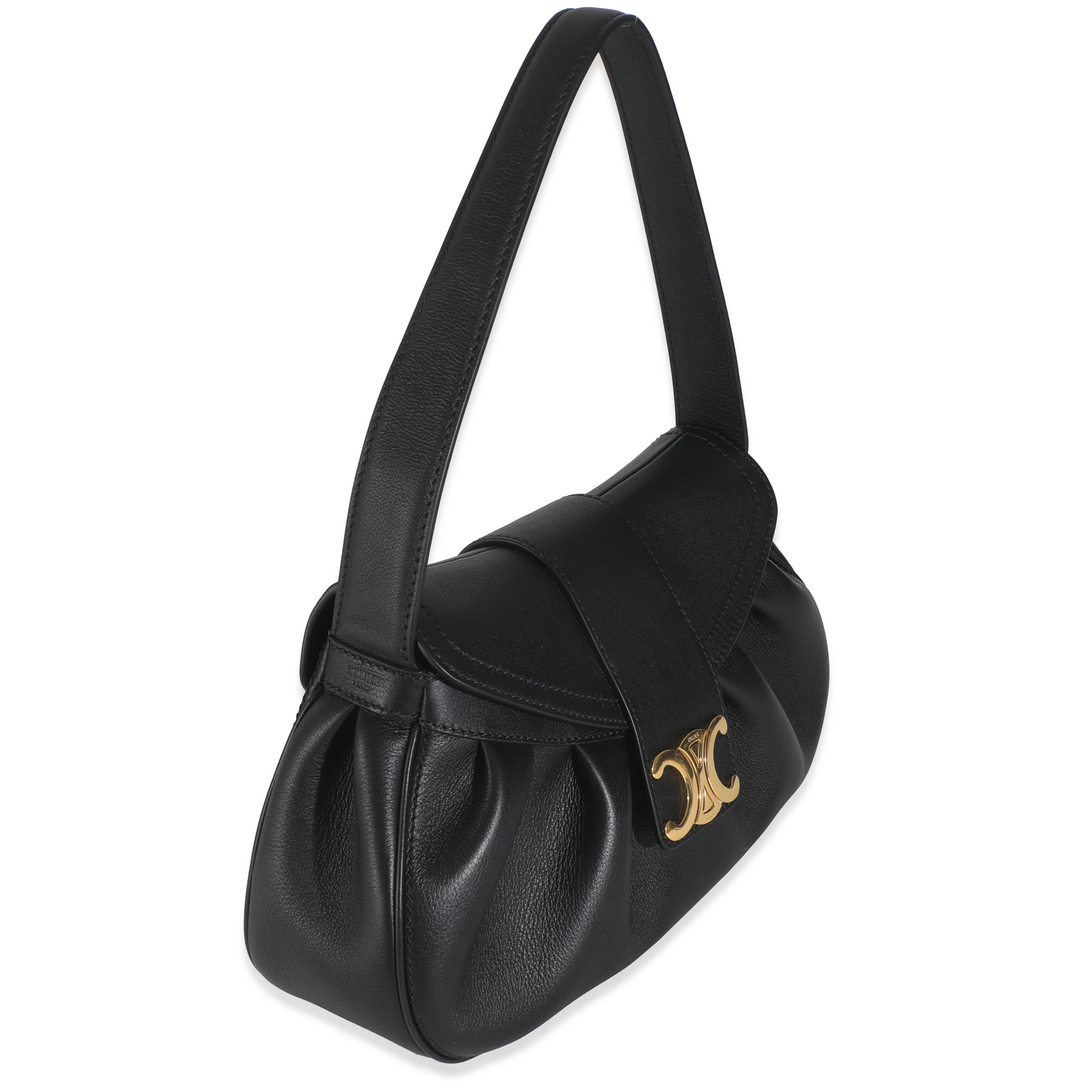 Black Supple Calfskin Medium Polly Bag - Image 4