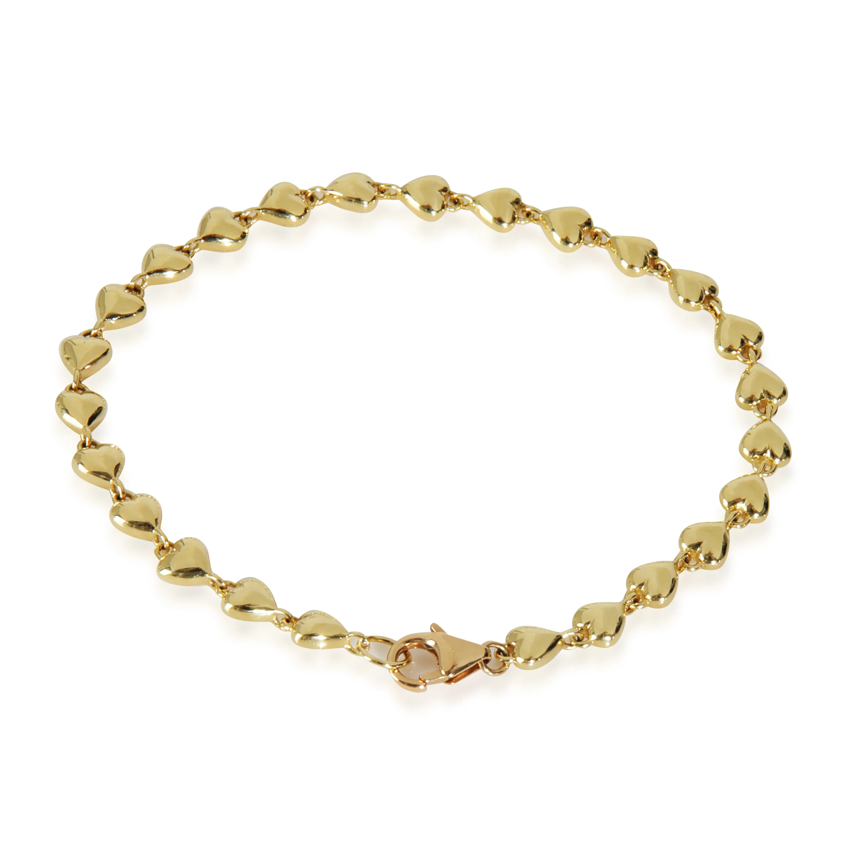 Yellow Gold Love Notes Heart Bracelet - Image 3