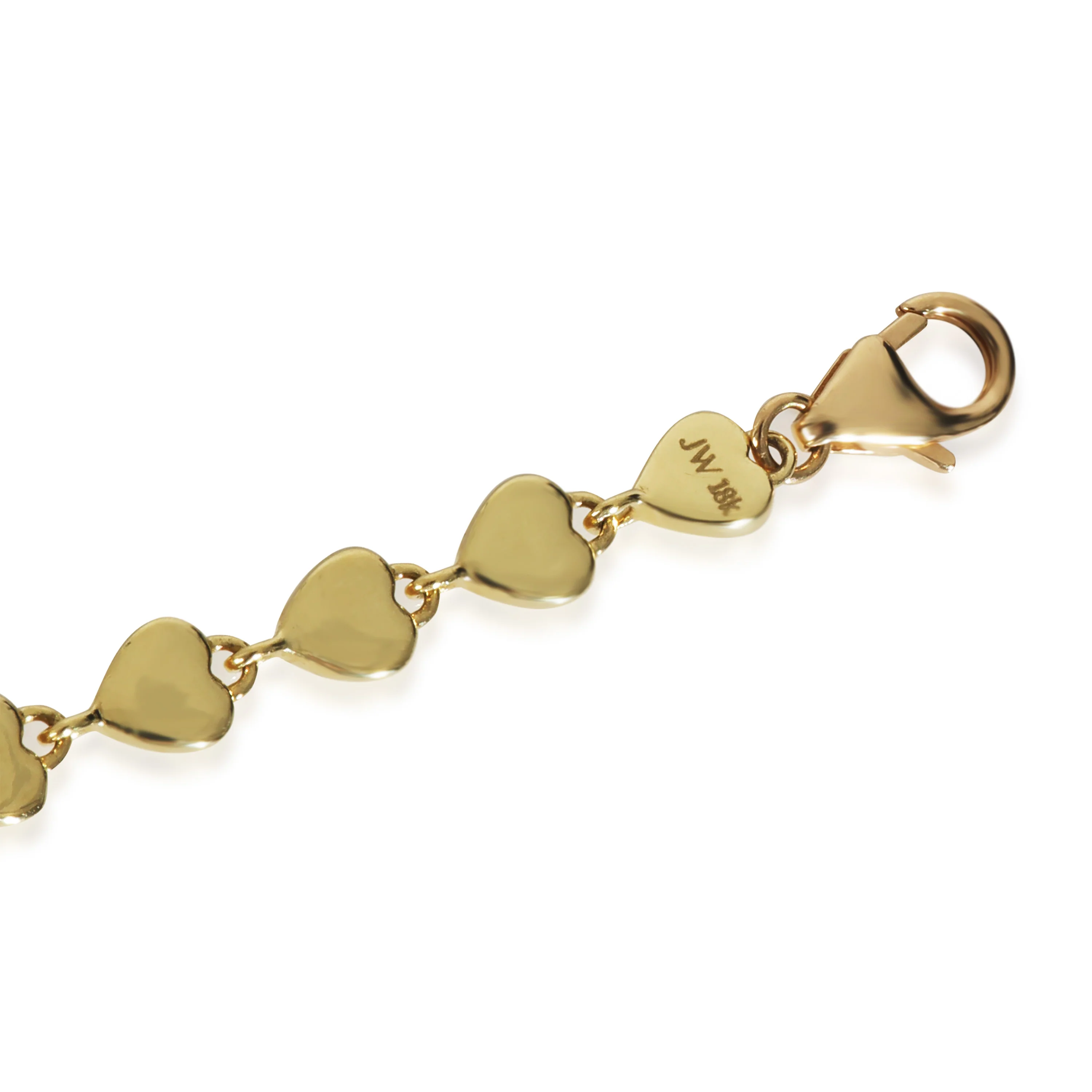 Yellow Gold Love Notes Heart Bracelet - Image 4