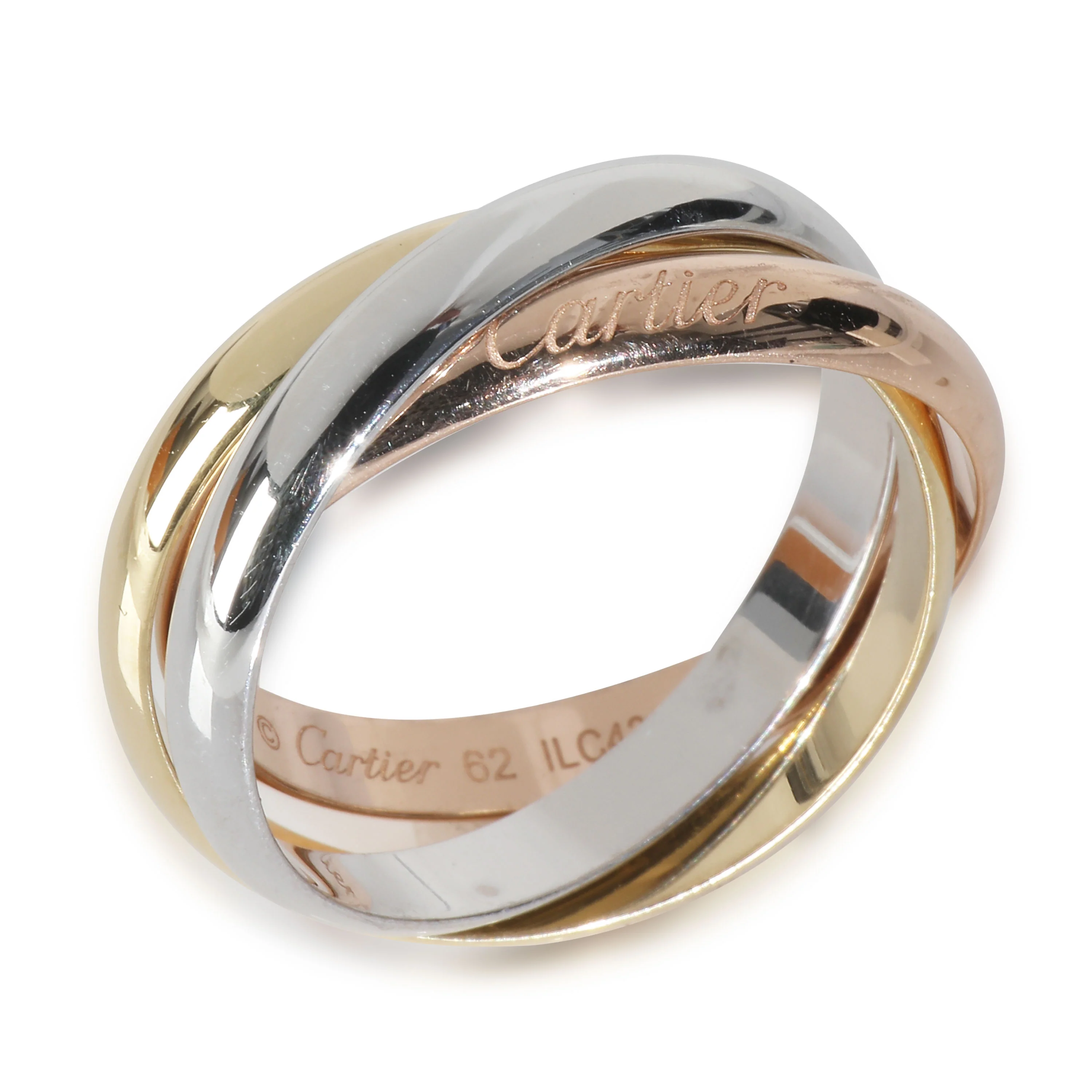 3-Tone Gold Trinity Ring - Image 3
