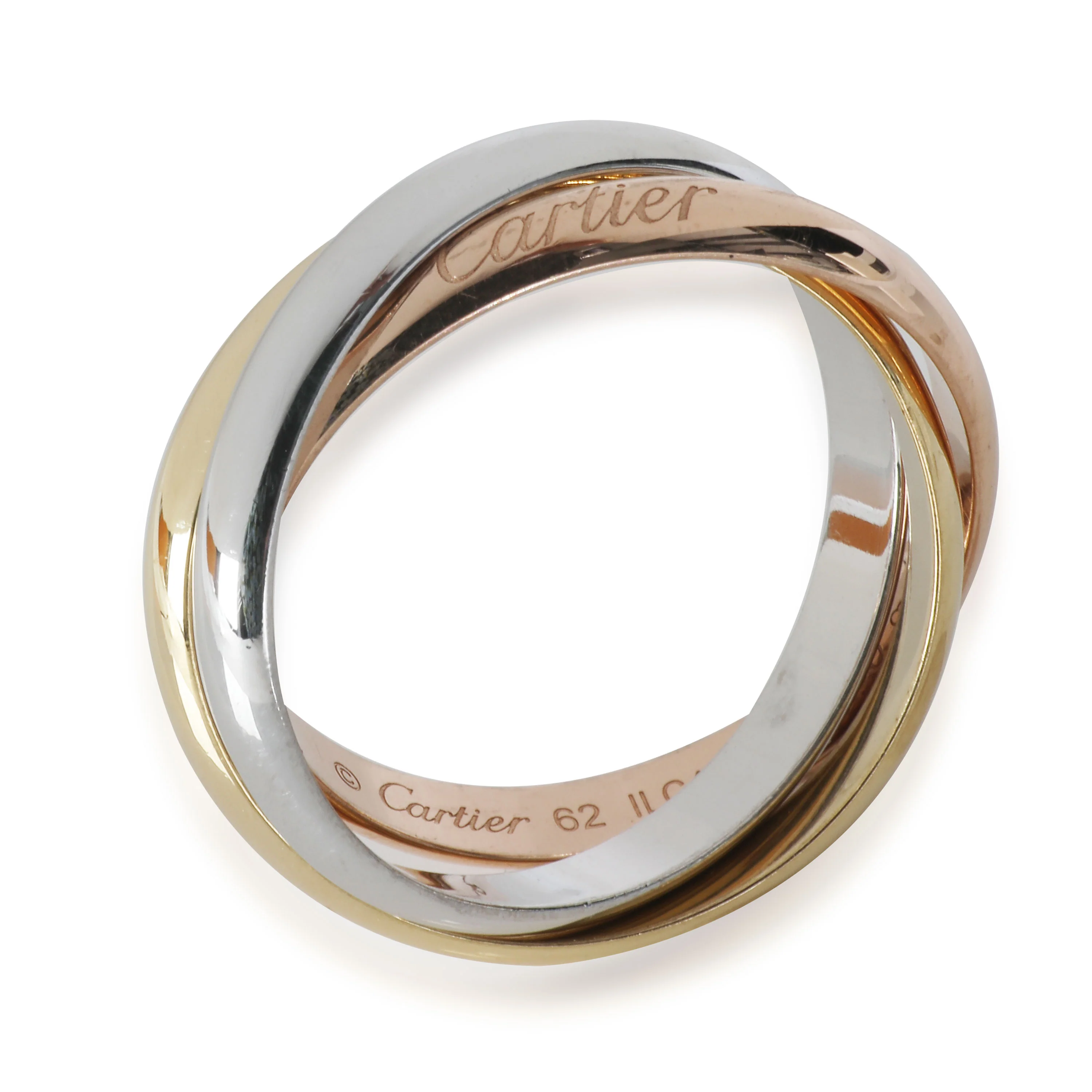 3-Tone Gold Trinity Ring - Image 5
