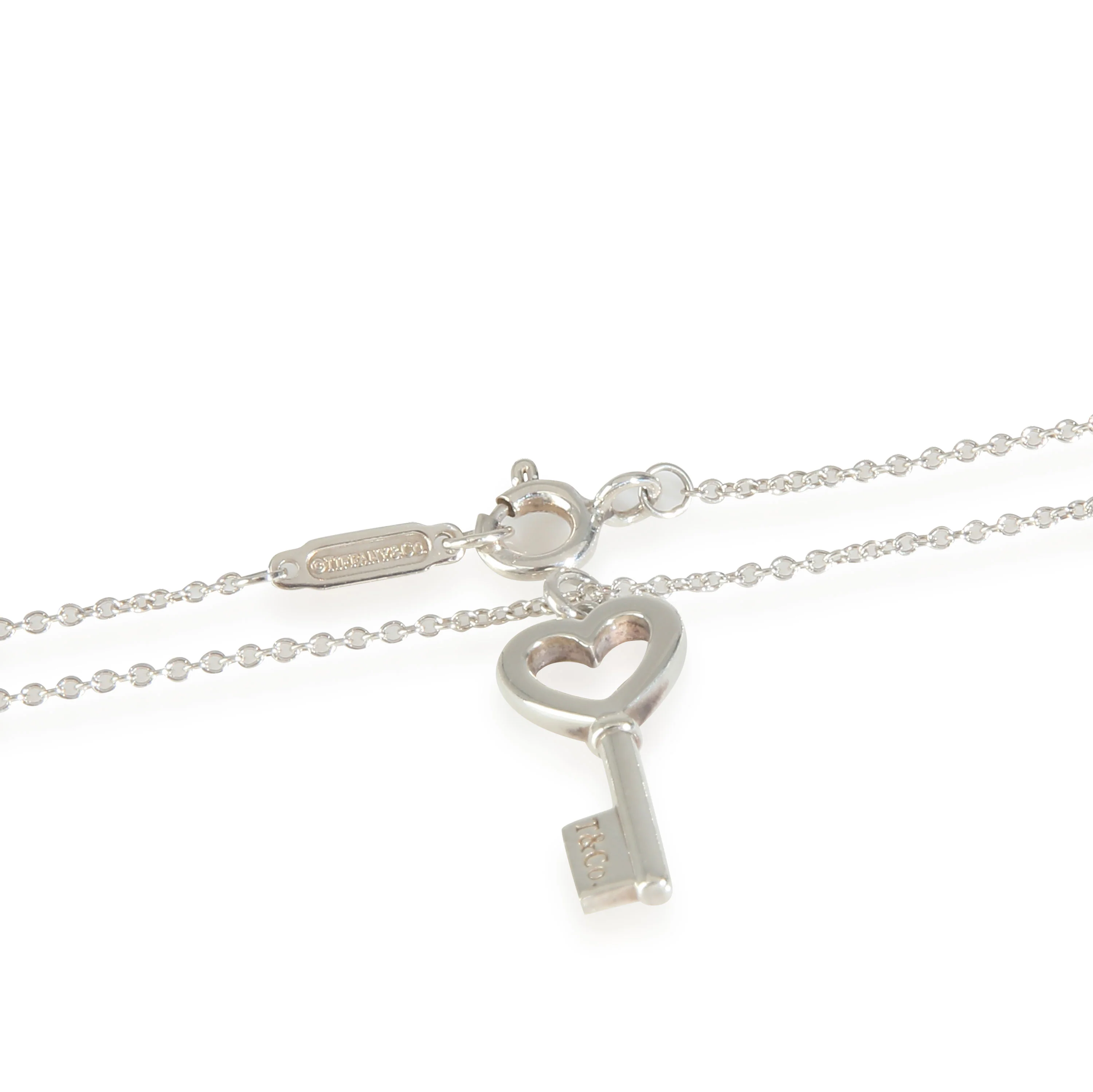 Sterling Silver Heart Key Pendant - Image 3