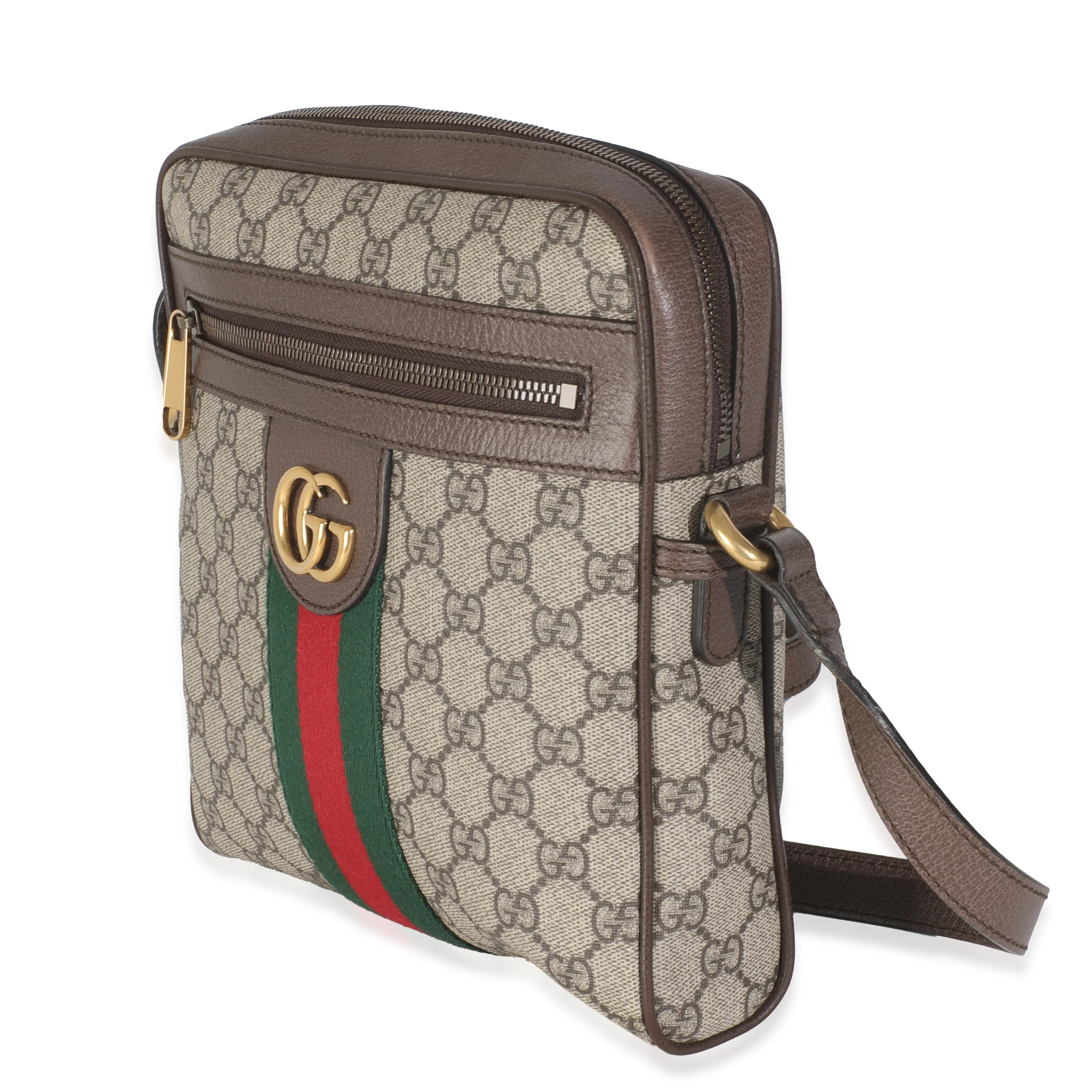 Beige GG Supreme Ophidia Small Messenger Bag - Image 2
