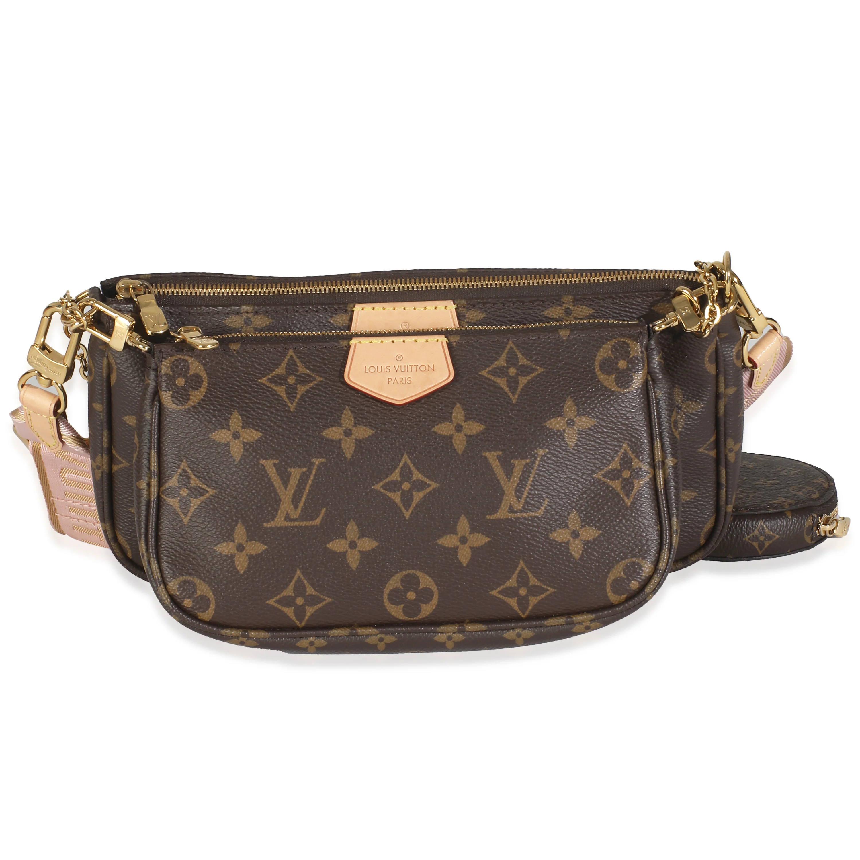 Rose Clair Monogram Canvas Multi Pochette Accessoires