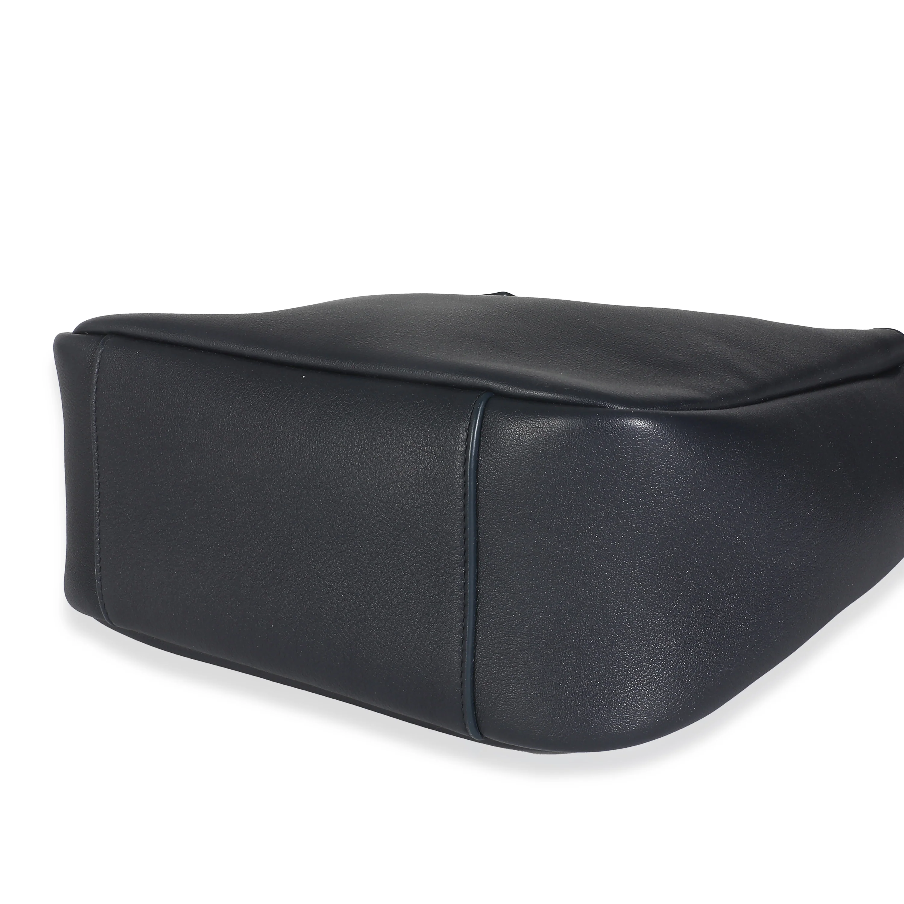 Navy Smooth Calfskin Small Le 5 a 7 Hobo - Image 7