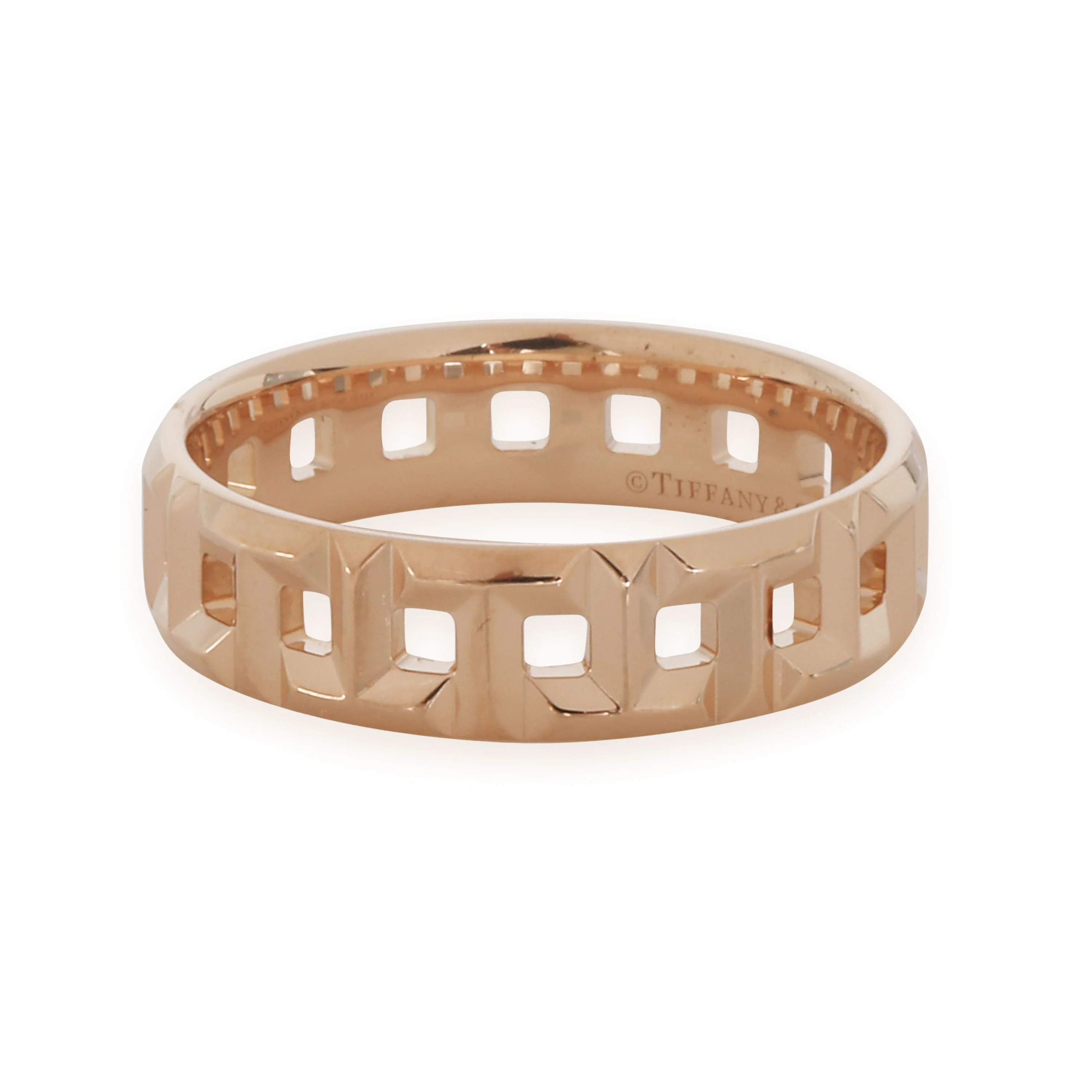 Rose Gold Tiffany T True Wide Ring - Image 2