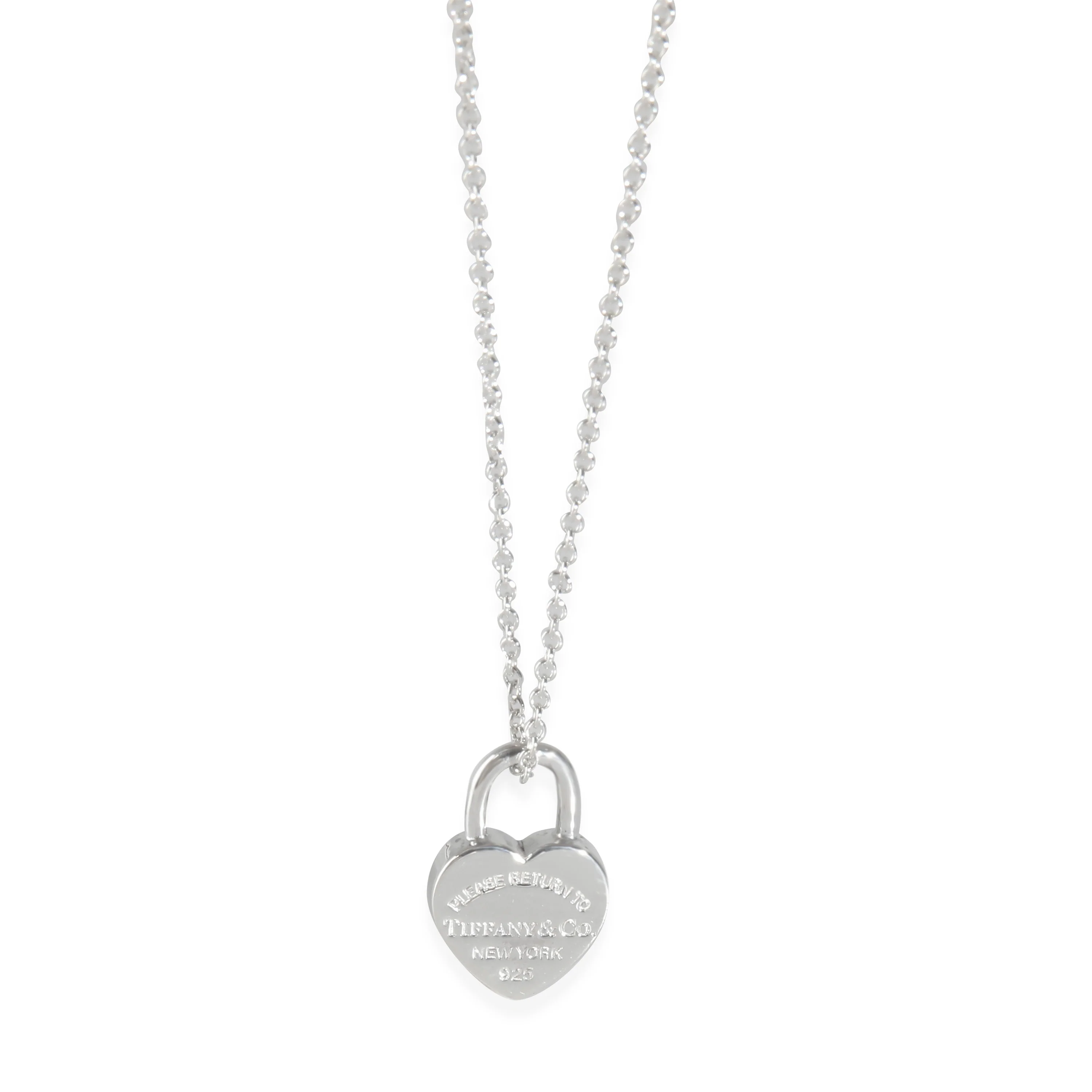 Sterling Silver  Mini Return To Tiffany Padlock Pendant