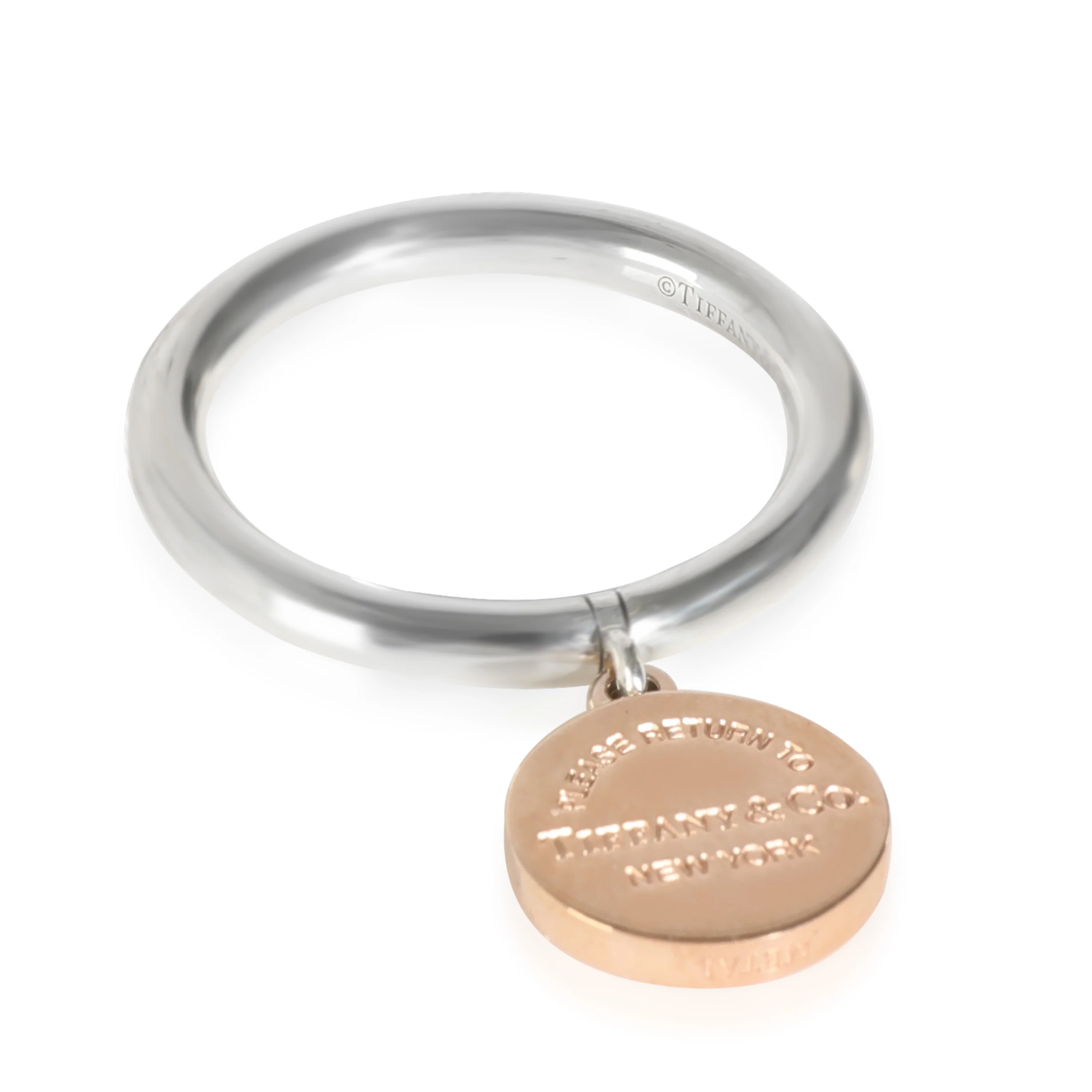 Sterling Silver & Rubedo Return To Tiffany Charm Ring