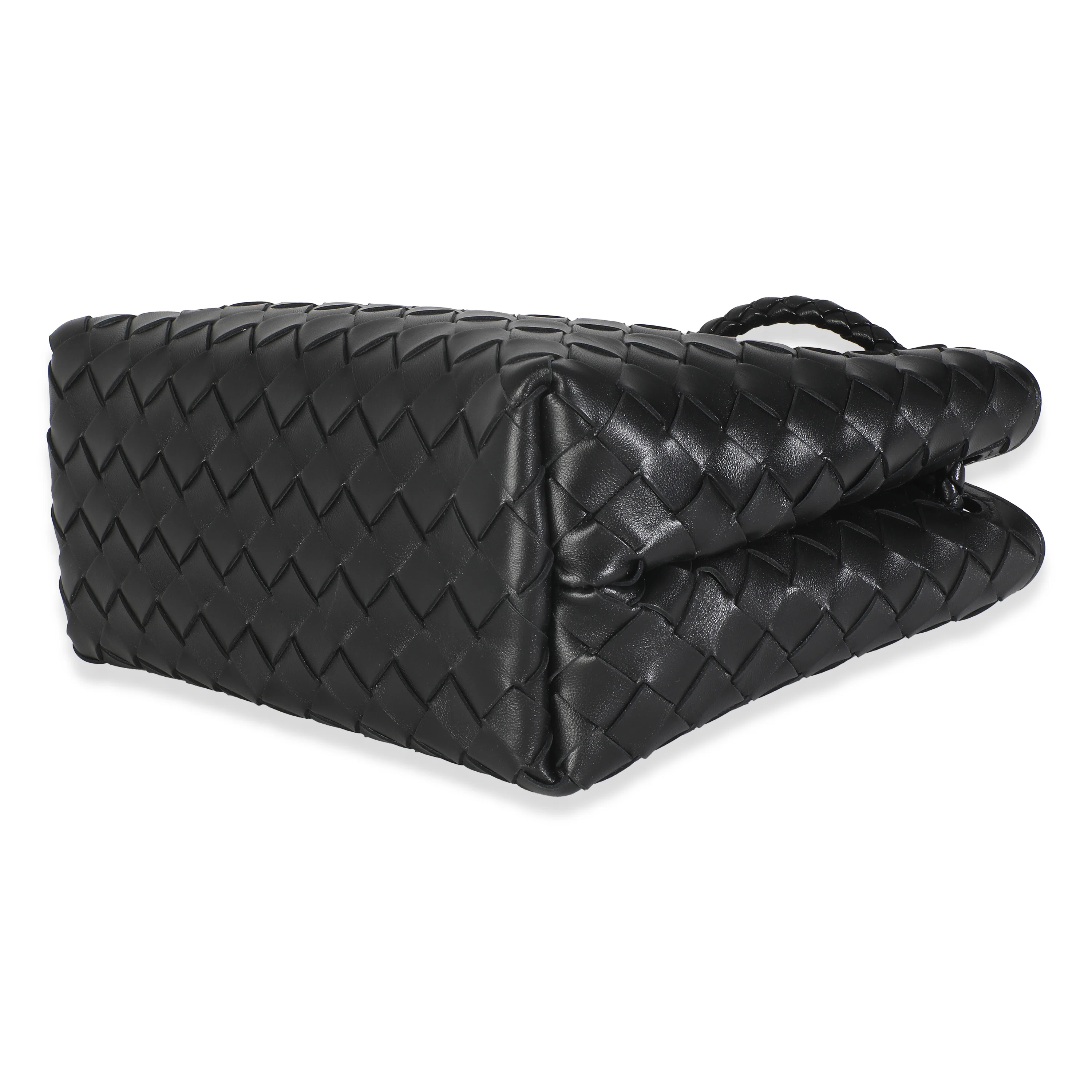 Black Nappa Intrecciato Small Andiamo Bag - Image 5