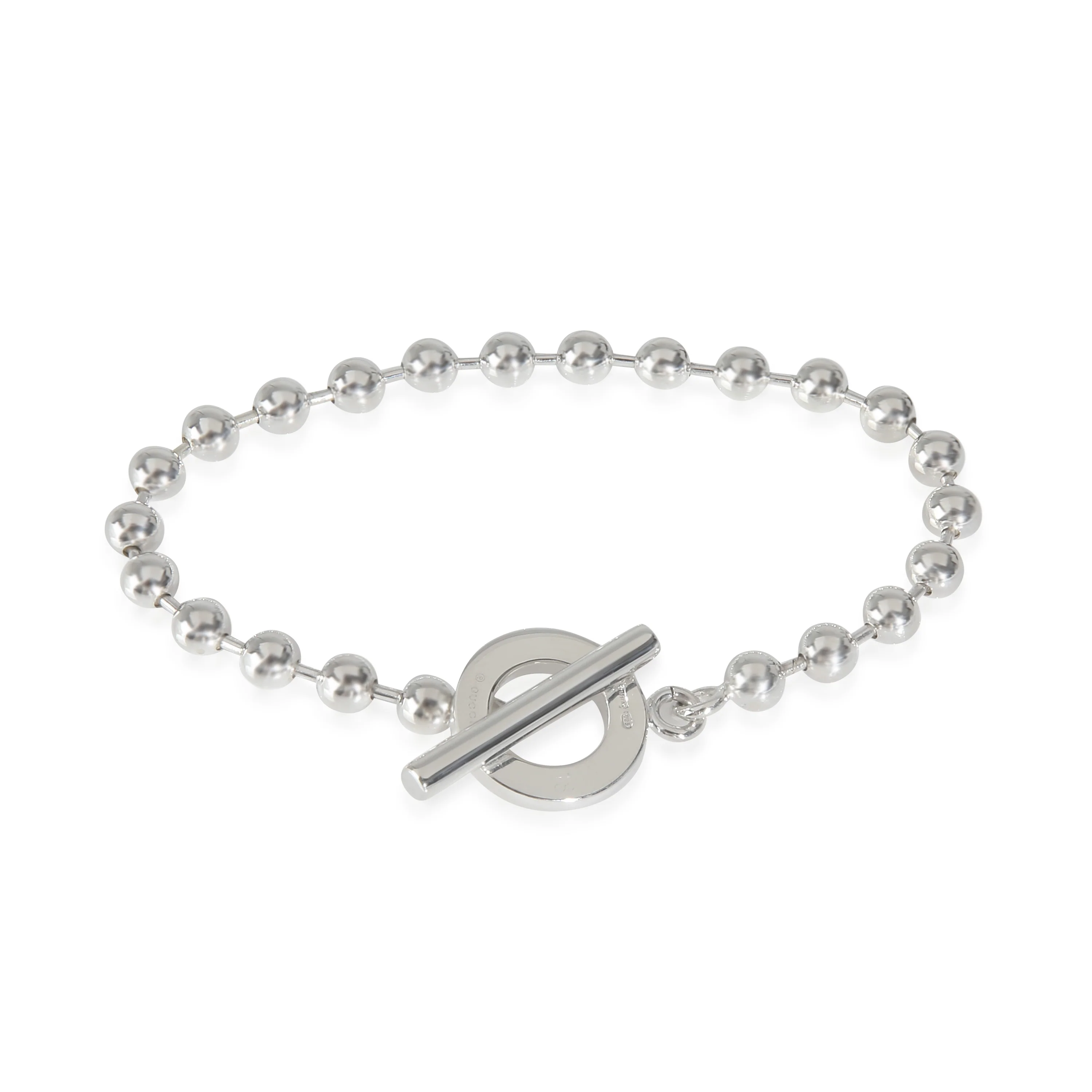 Sterling Silver  Boule Toggle Bracelet