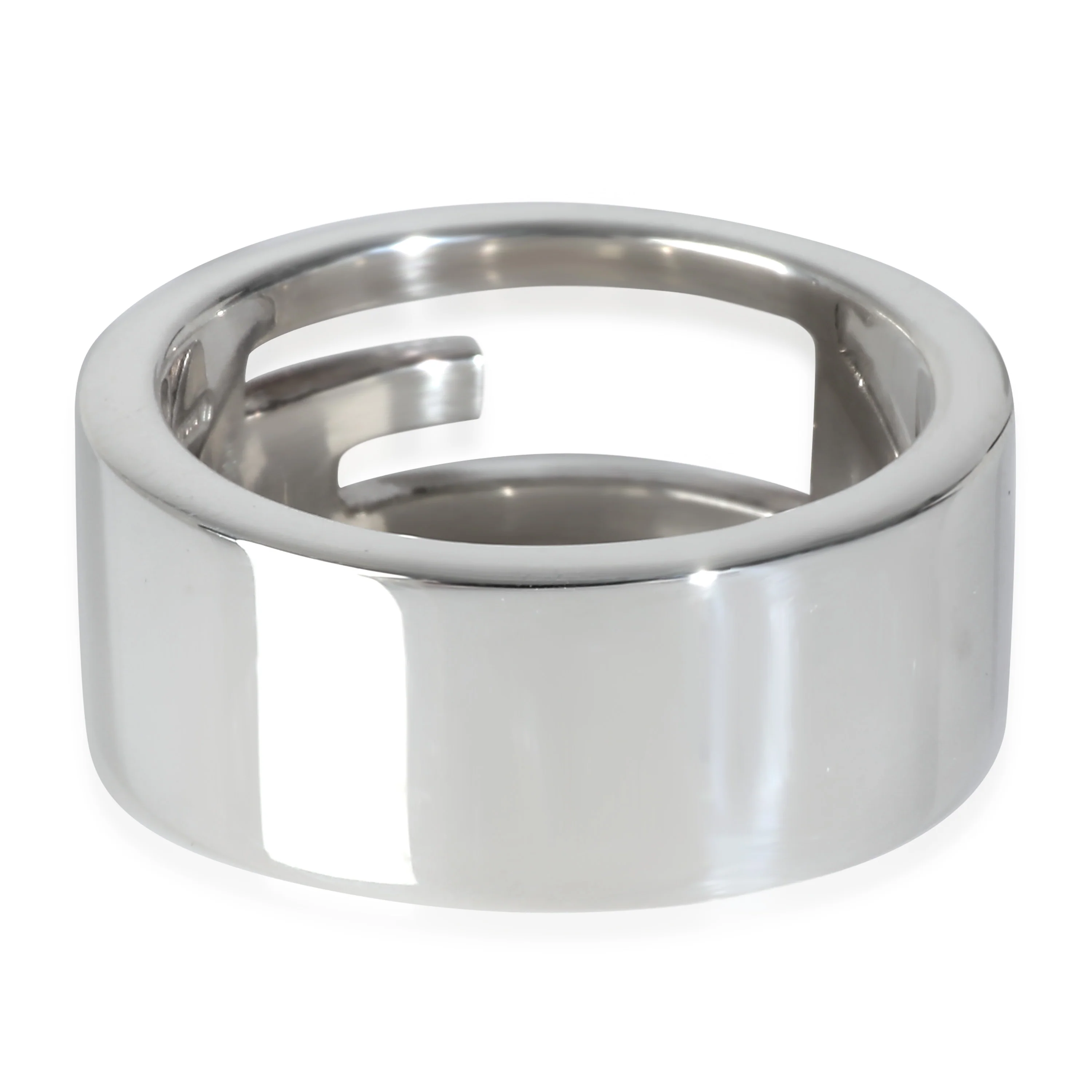 Sterling Silver  Narrow Cutout G Ring - Image 3