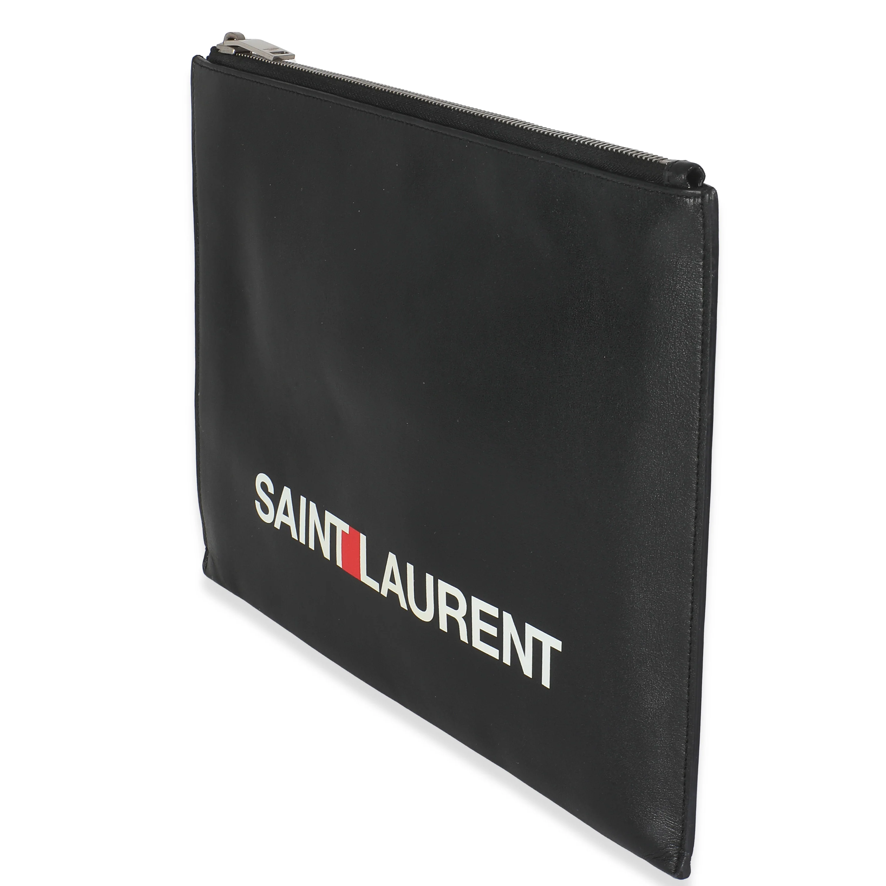 Black Calfskin Archive Logo iPad Case - Image 2