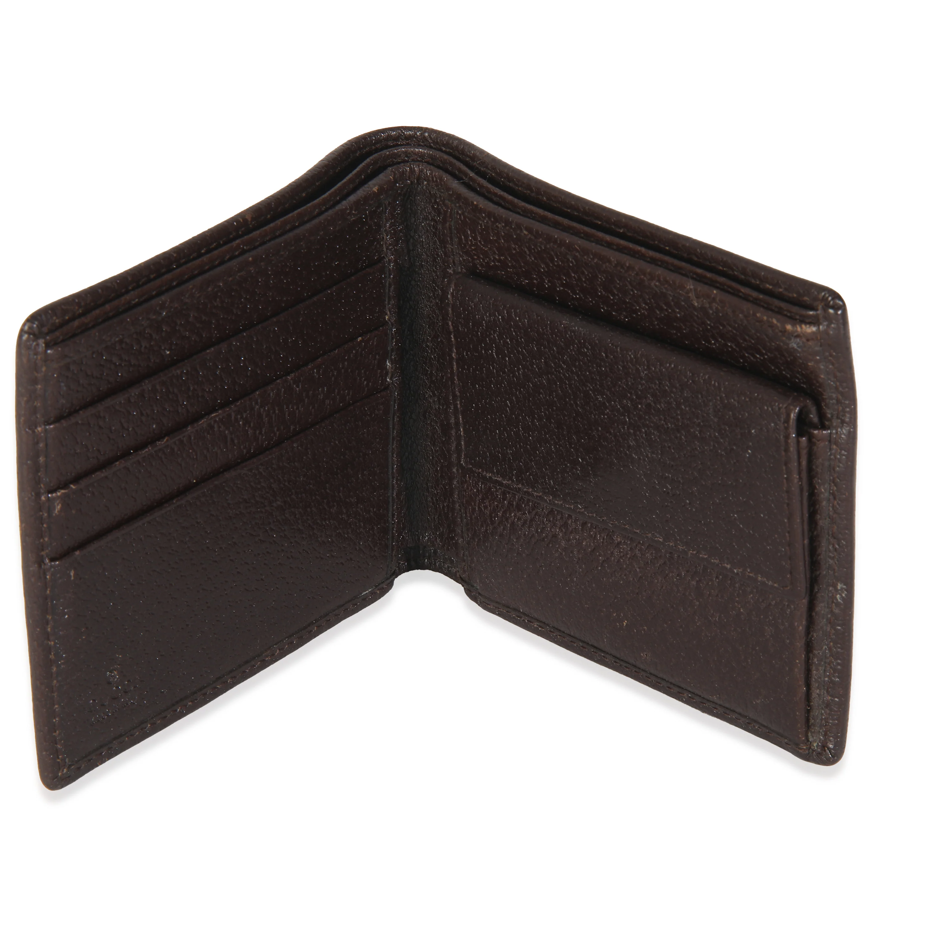 Beige Brown GG Canvas Bi Fold Wallet - Image 5