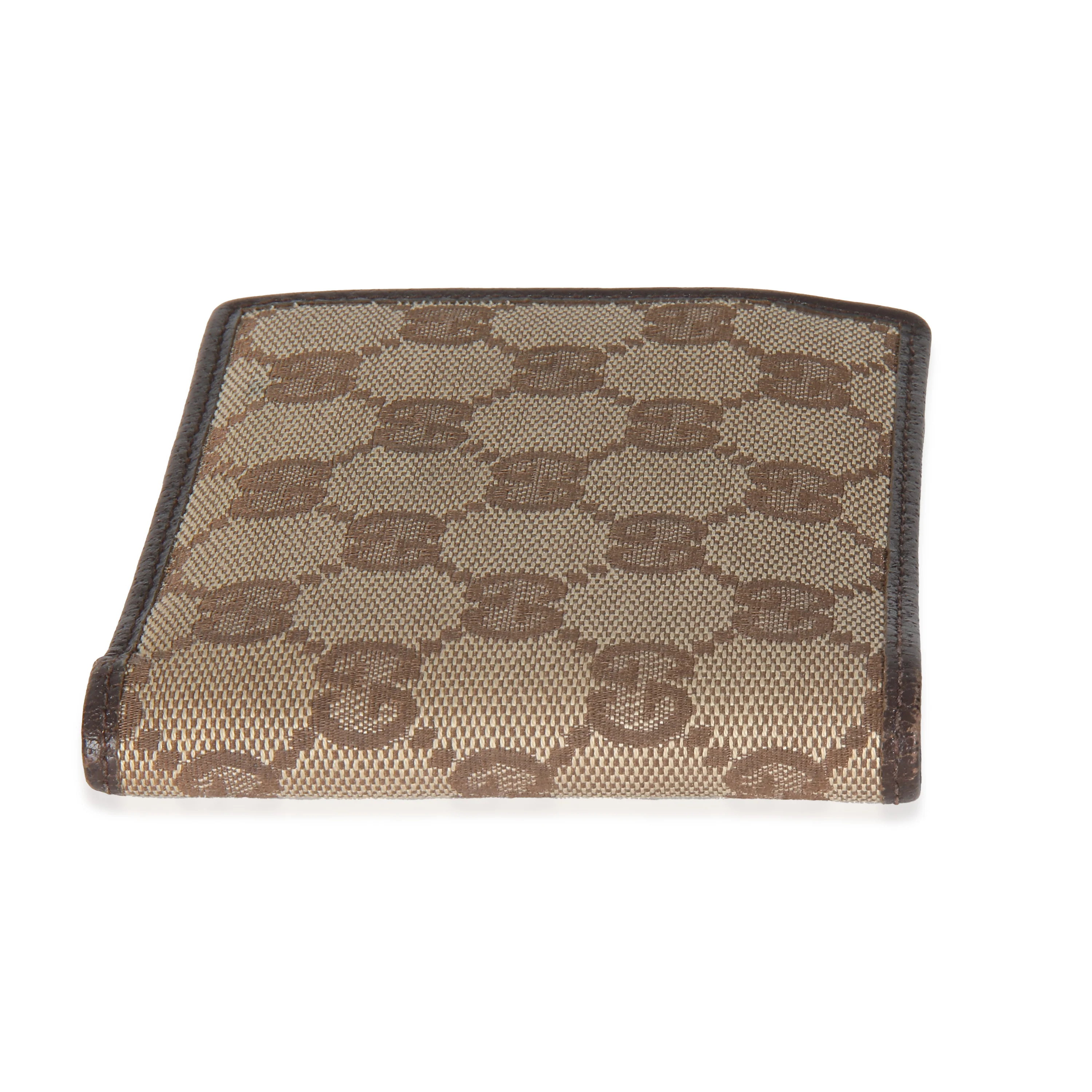 Beige Brown GG Canvas Bi Fold Wallet - Image 7