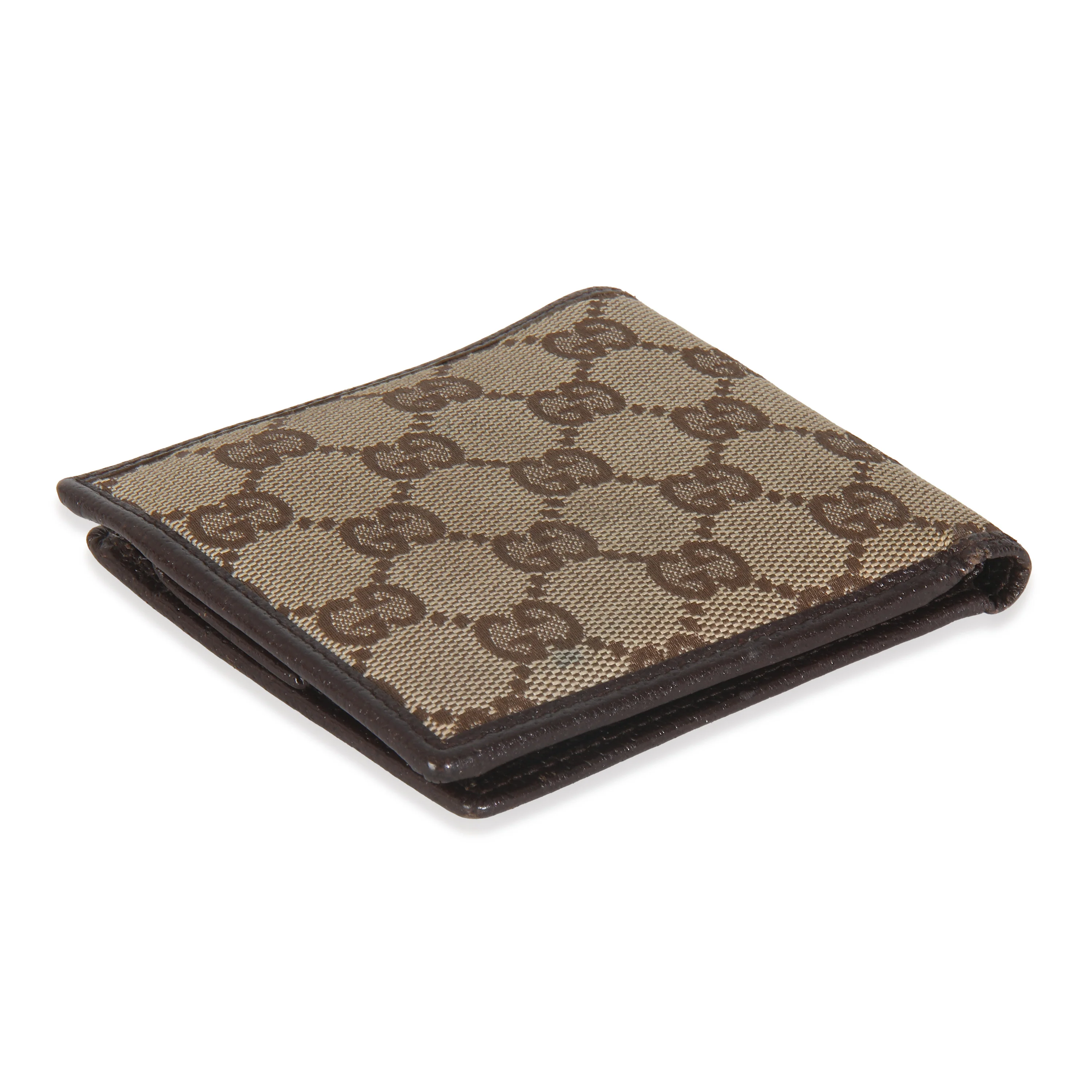Beige Brown GG Canvas Bi Fold Wallet - Image 8