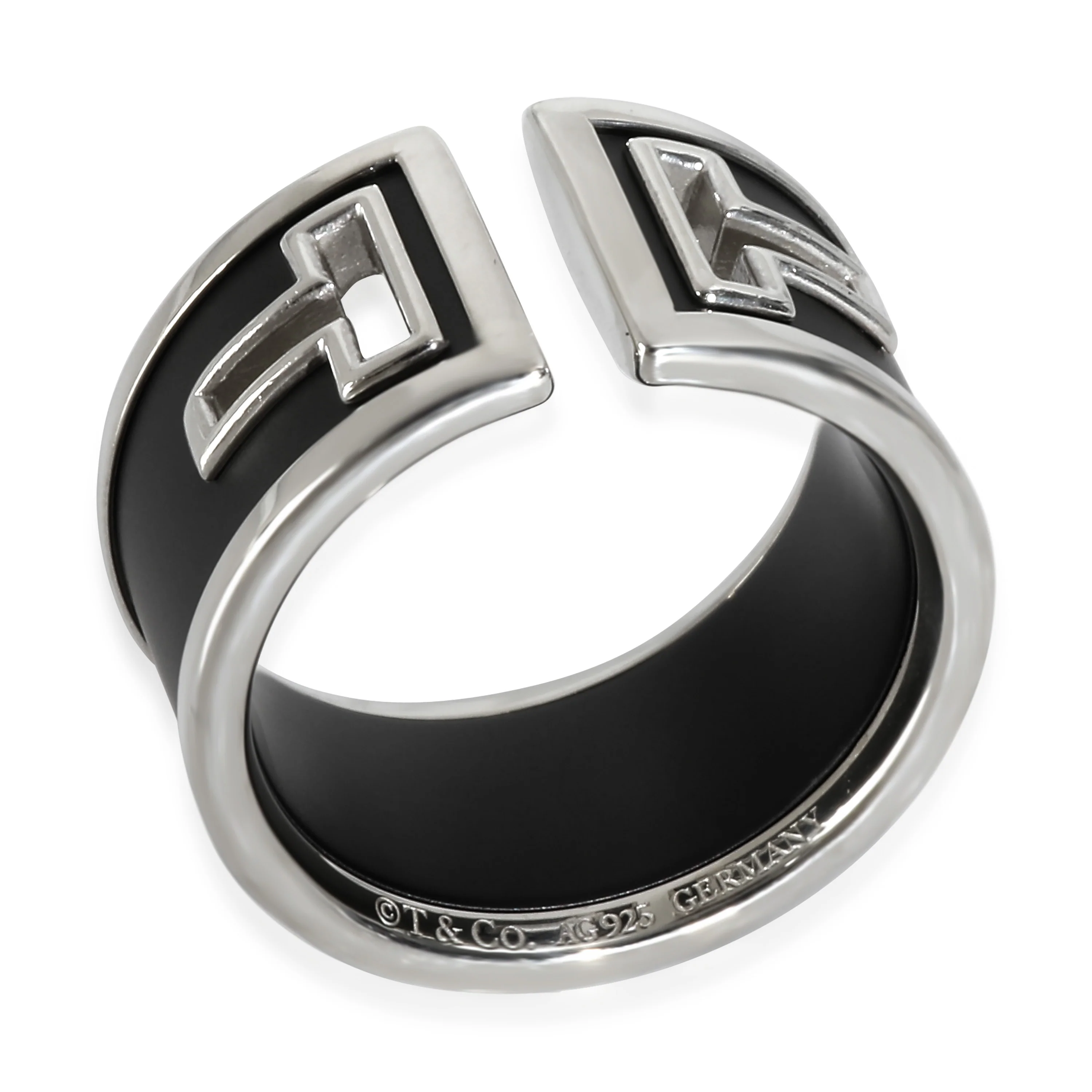 Sterling Silver T Cut Out Ring - Image 3
