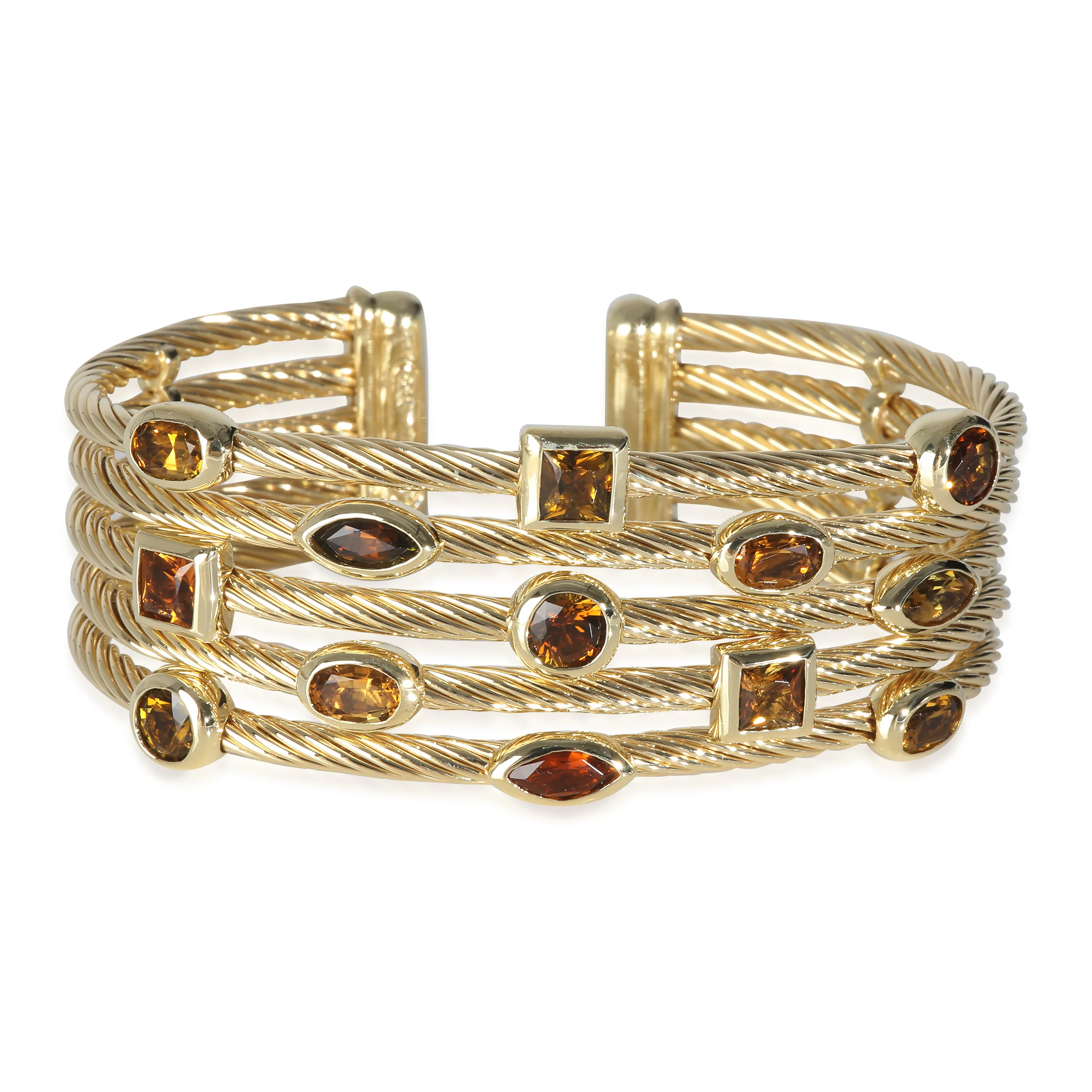Yellow Gold  Confetti 5 Row Bracelet