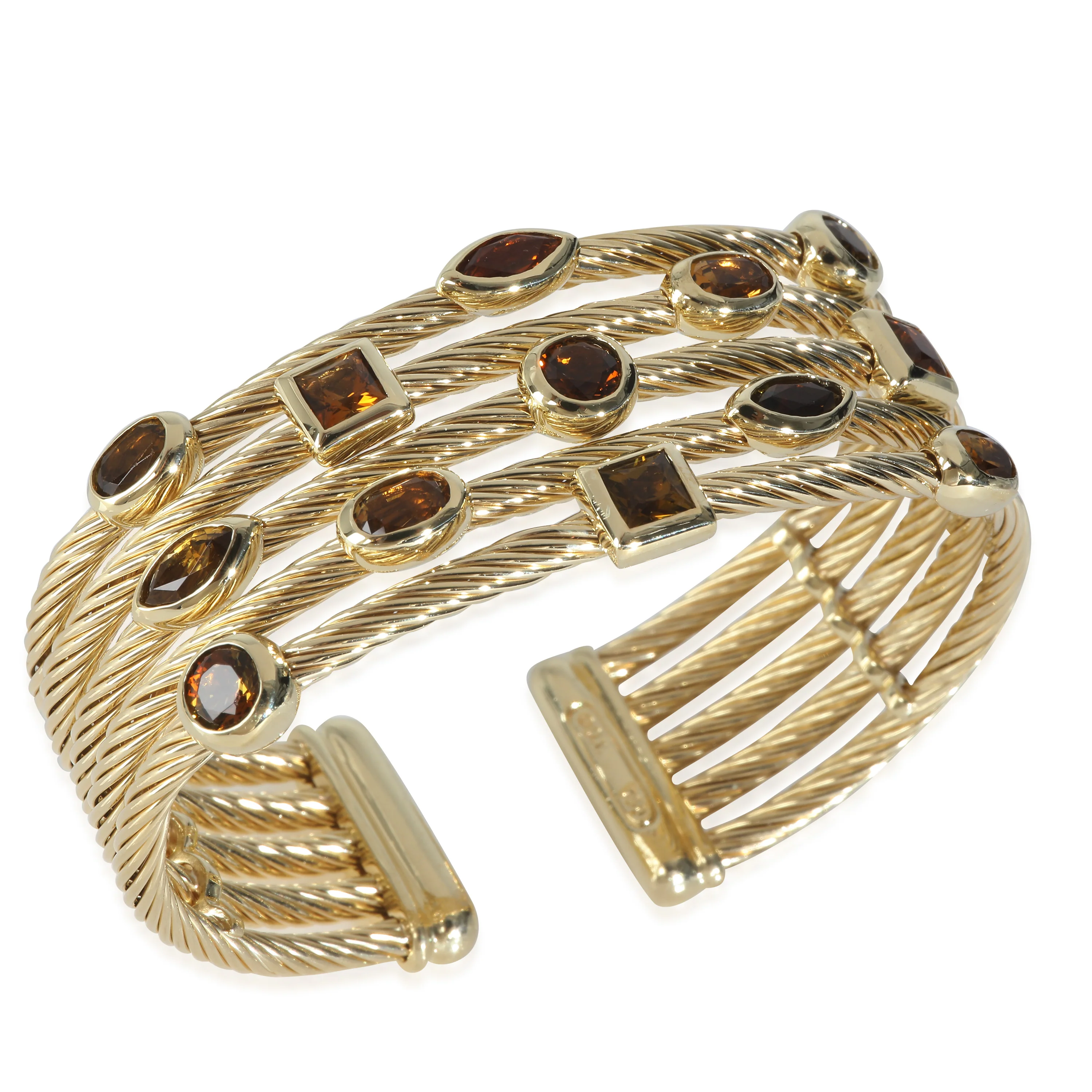 Yellow Gold  Confetti 5 Row Bracelet - Image 3