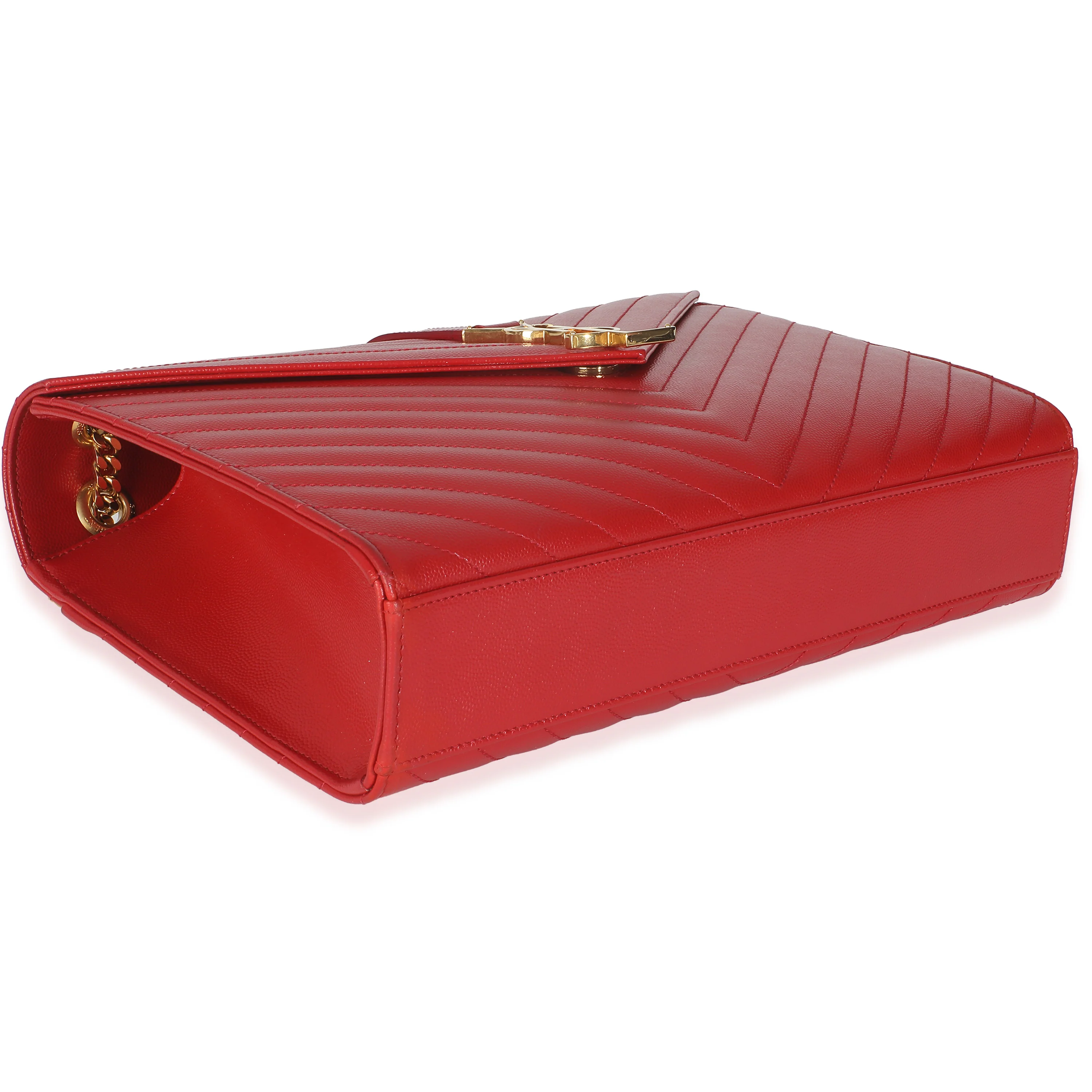 Lipstick Red Grain De Poudre Large Envelope Flap - Image 8