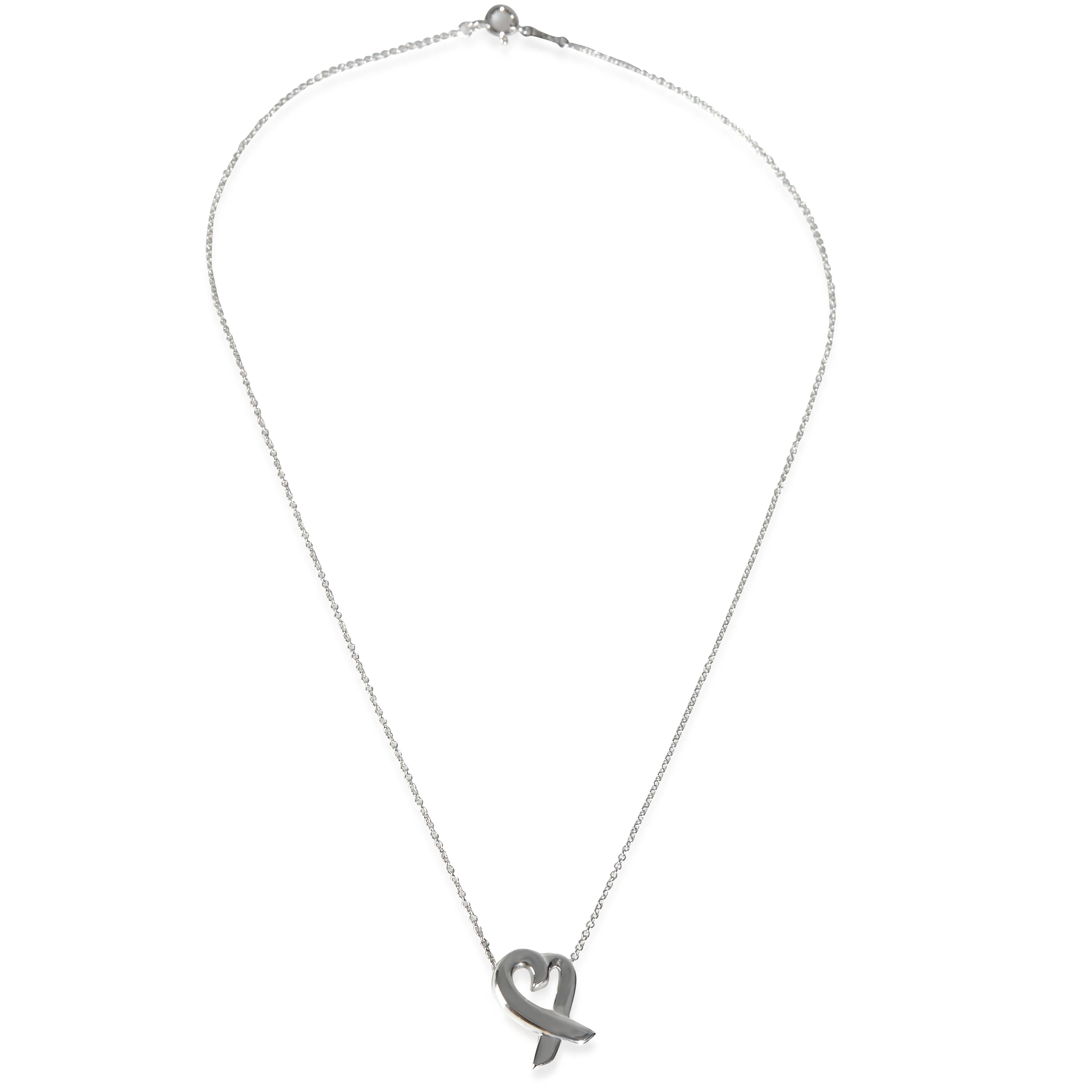 Sterling Silver Small Model Paloma Picasso Loving Heart Pendant - Image 2