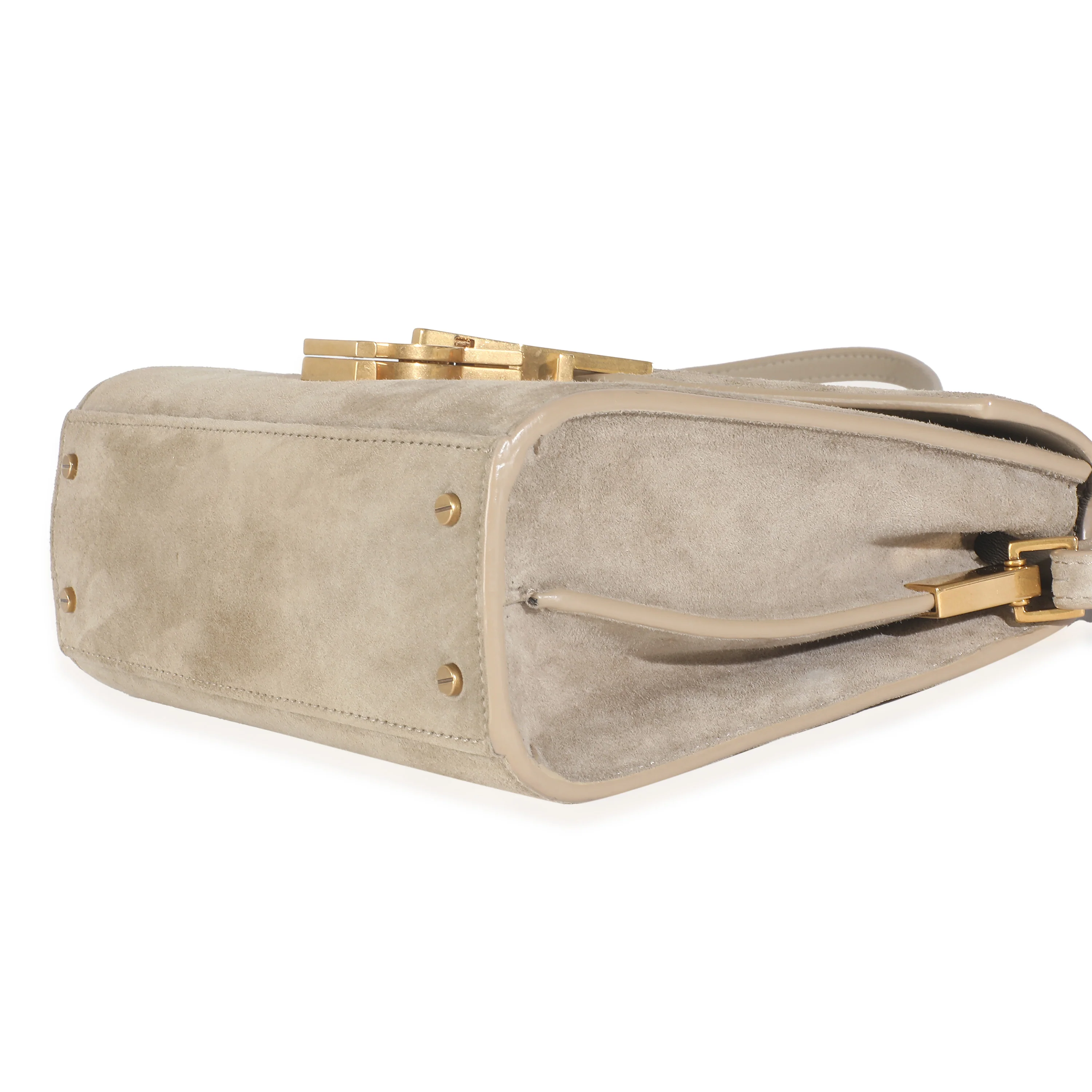 Brown Suede Cassandra Top Handle - Image 7