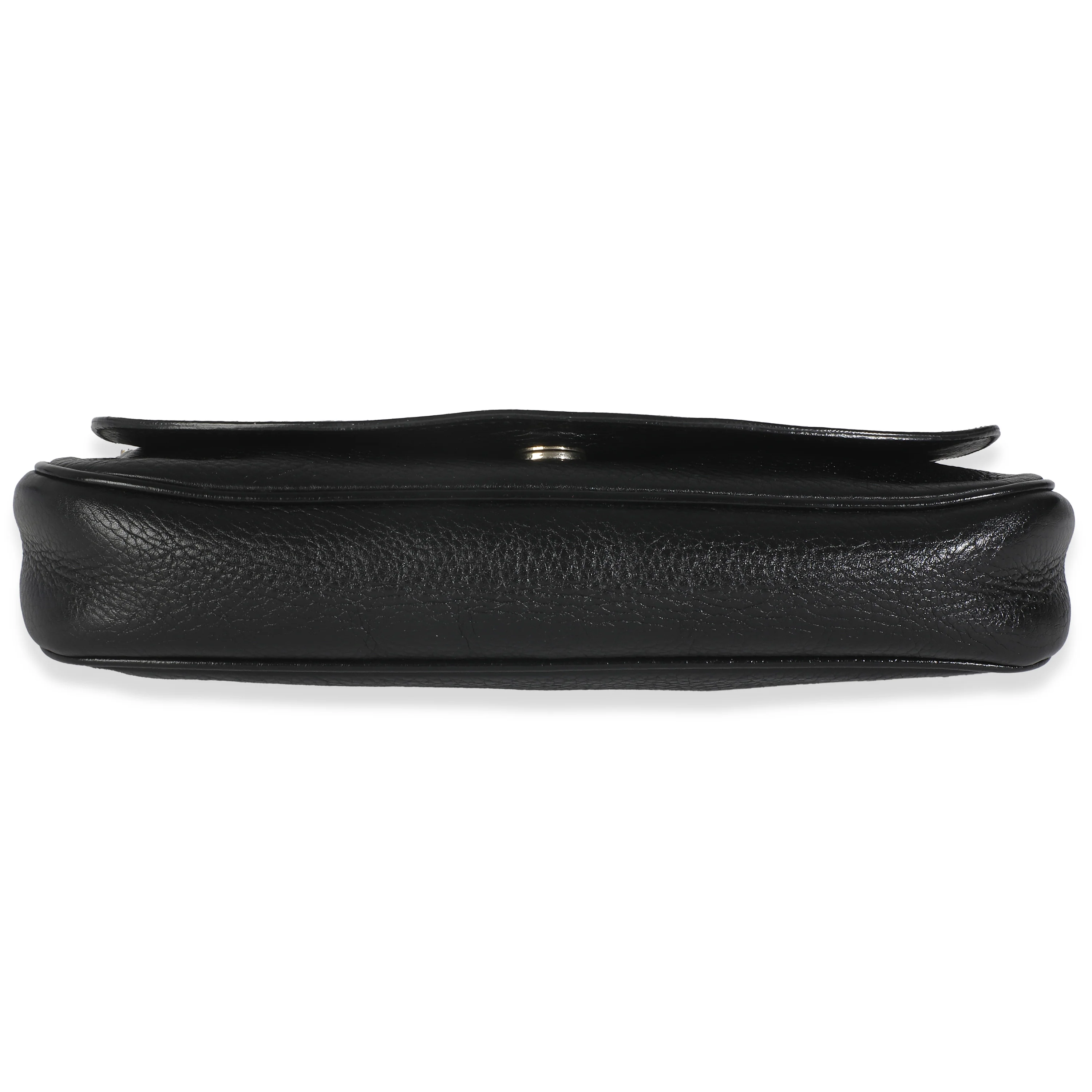 Black Pebbled Calfskin Medium Soho Disco Flap - Image 5