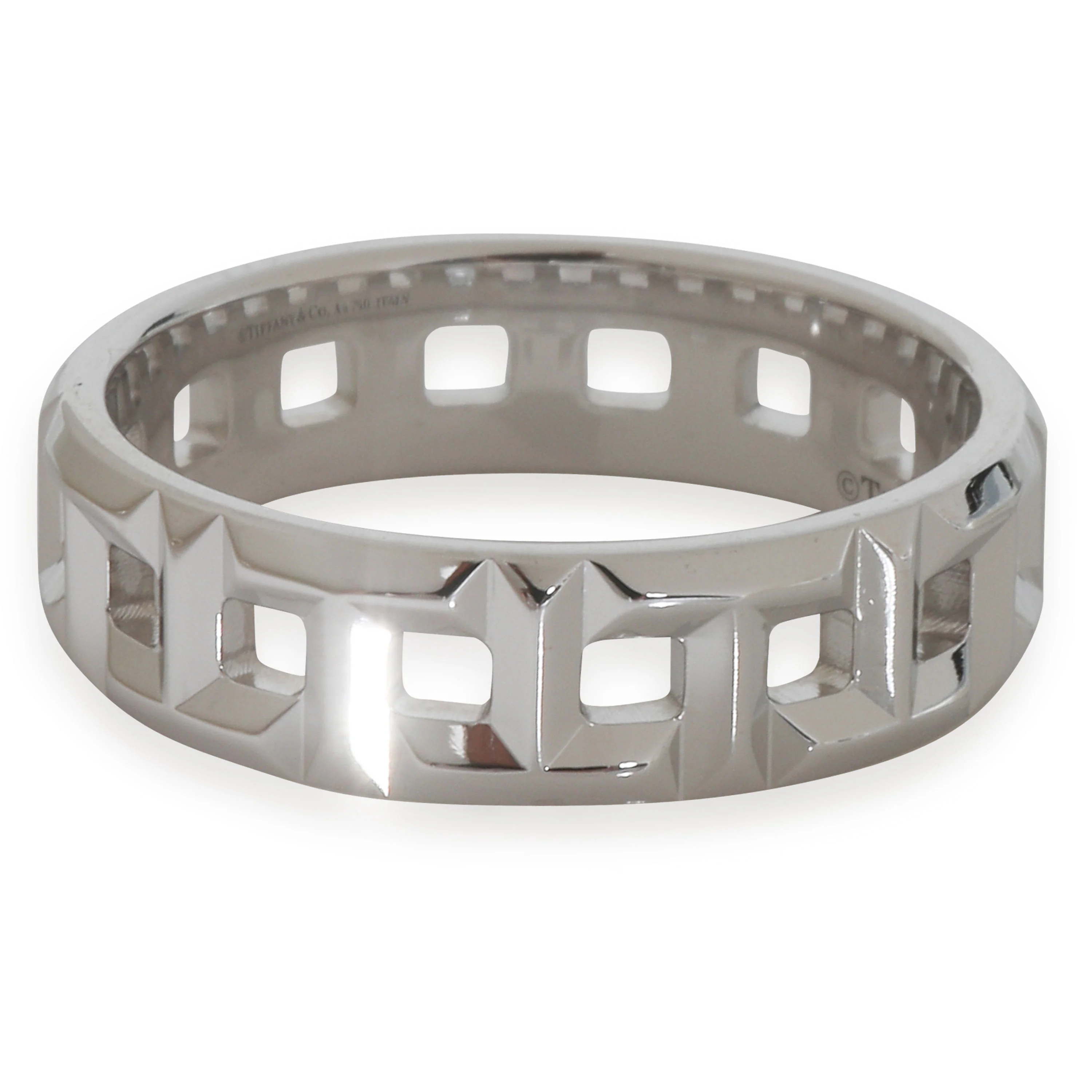 White Gold  Tiffany T True Wide Ring - Image 2