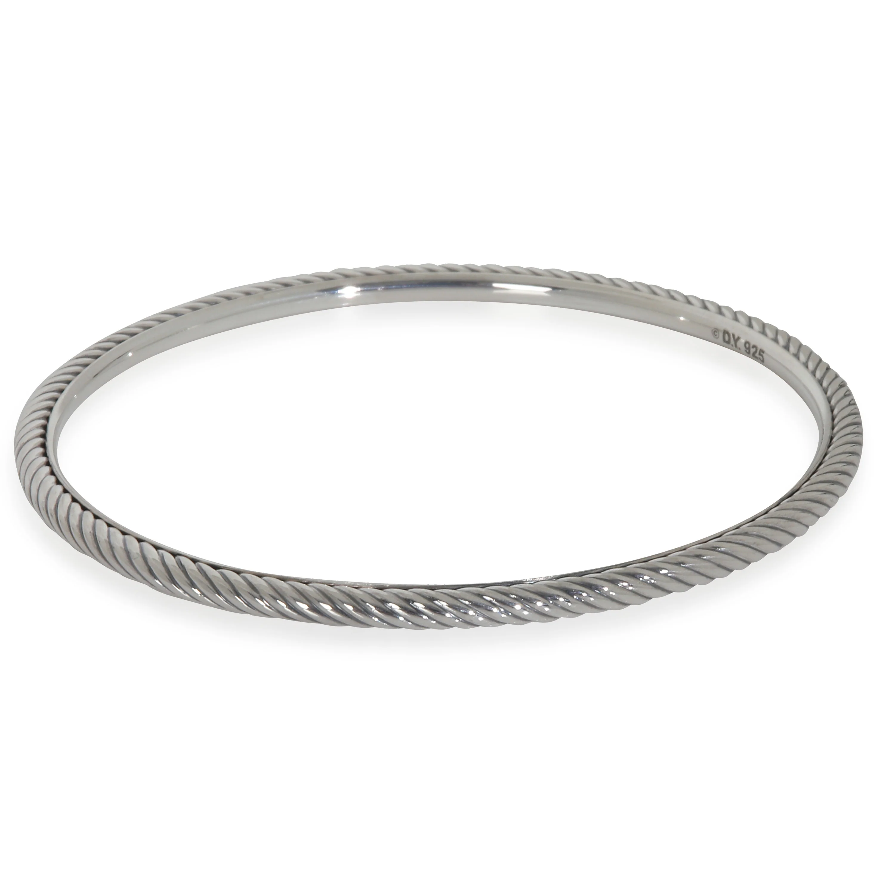 Sterling Silver Cable Slip On Bracelet - Image 2