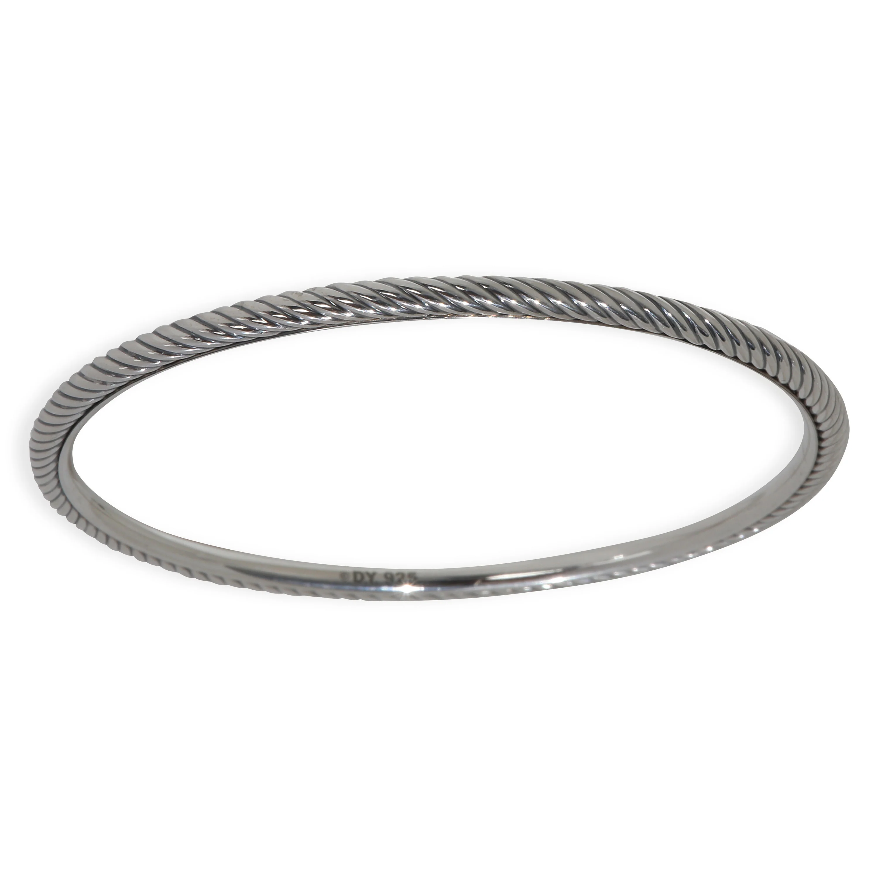 Sterling Silver Cable Slip On Bracelet - Image 5