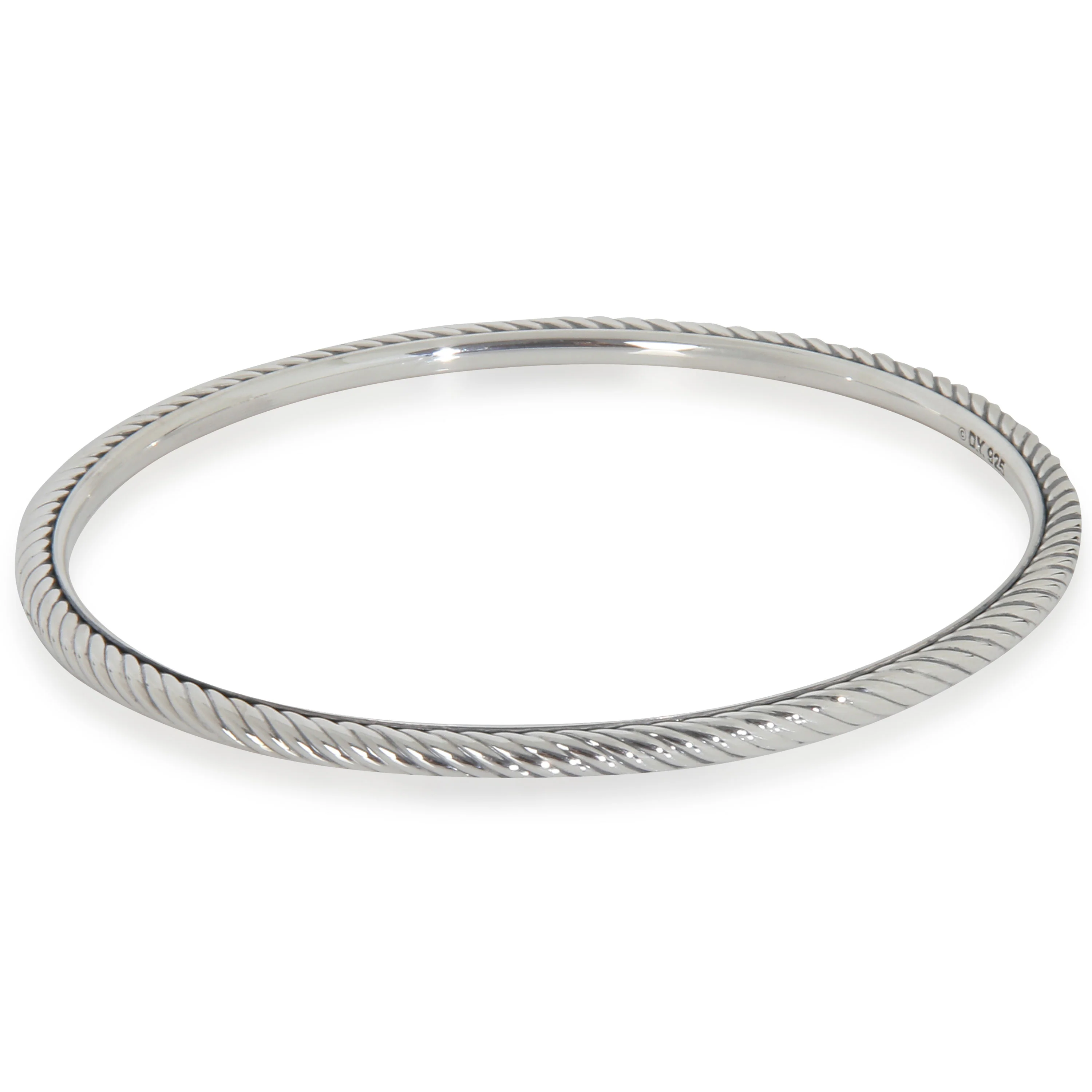 Sterling Silver Cable Slip On Bracelet - Image 2